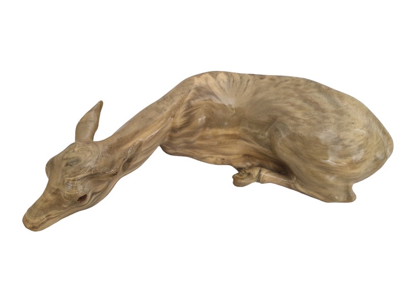 French Vintage Ceramic Deer Figurine
