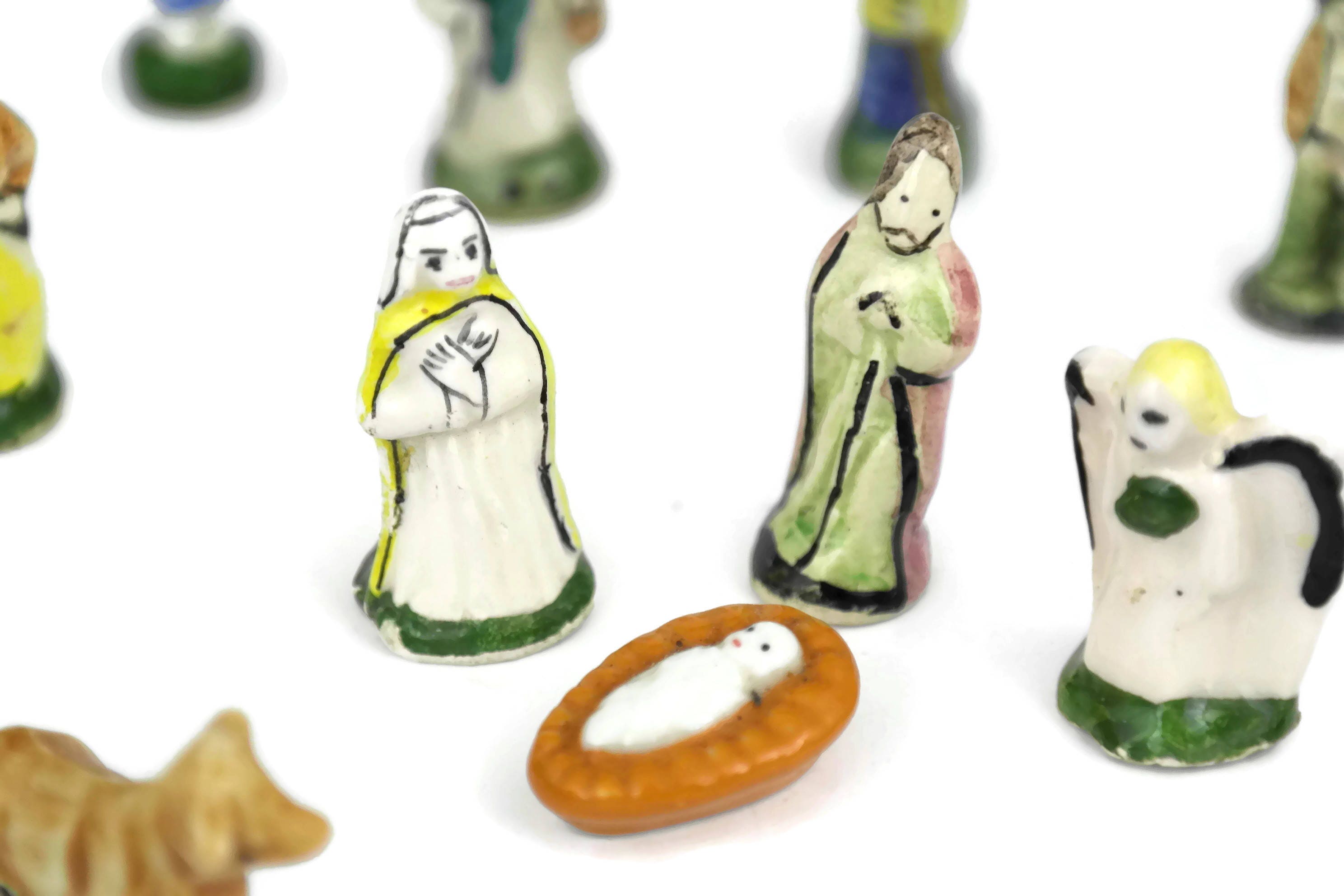Miniature Nativity Figurines.