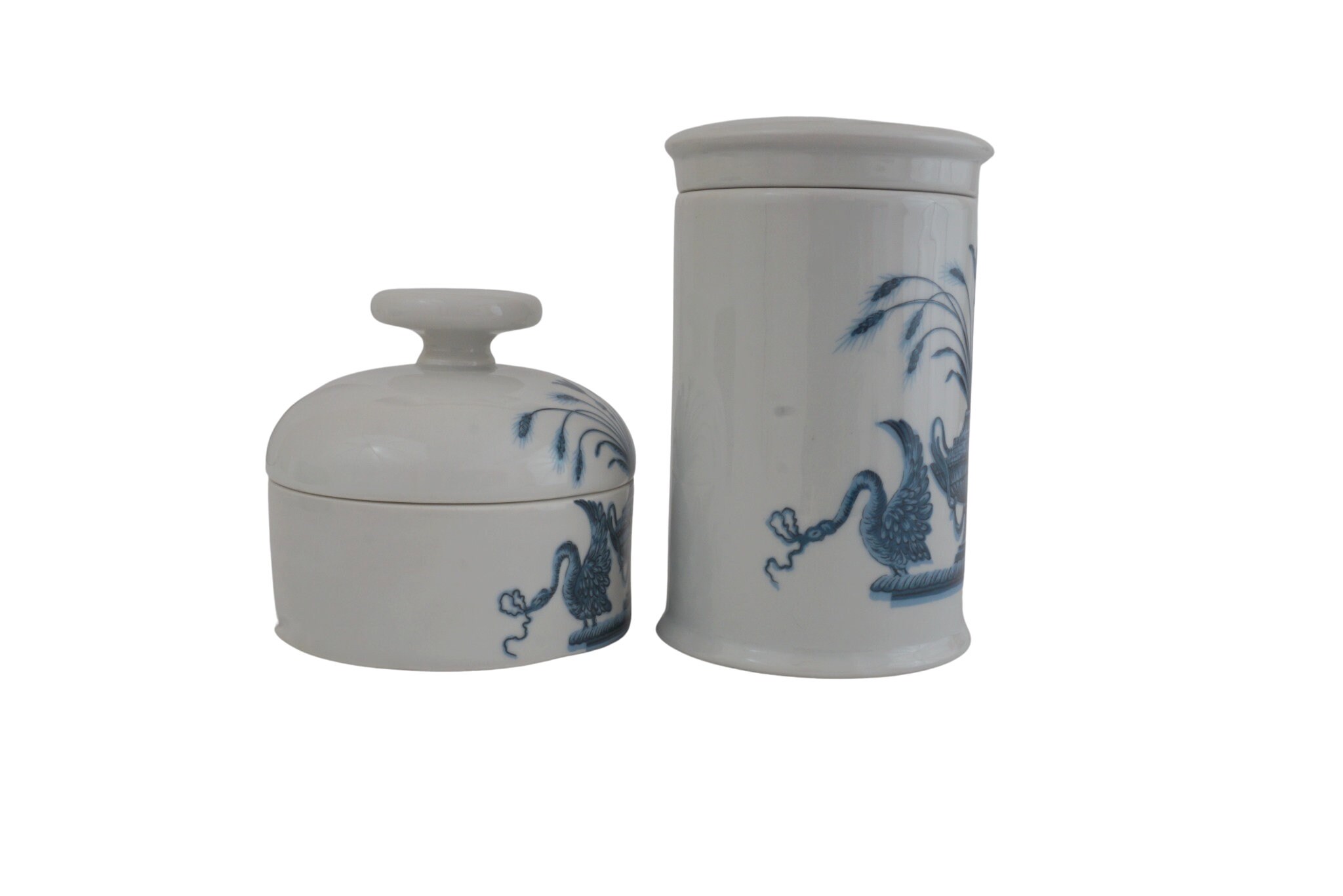 Paris Porcelain Bathroom Canister Set, Romantic French Home Decor