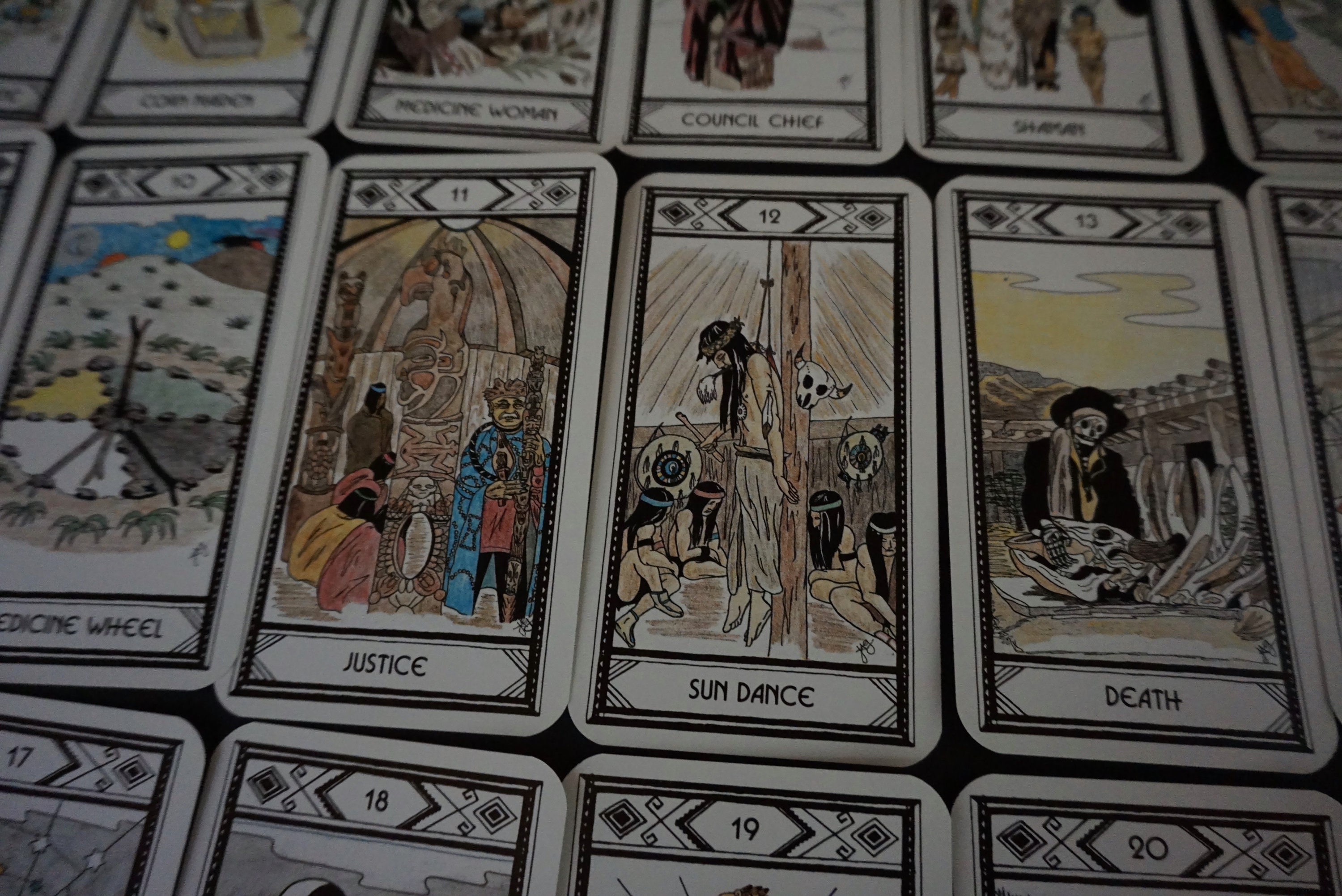 Vintage Native American Tarot Deck, Fortune Telling, Astrological and