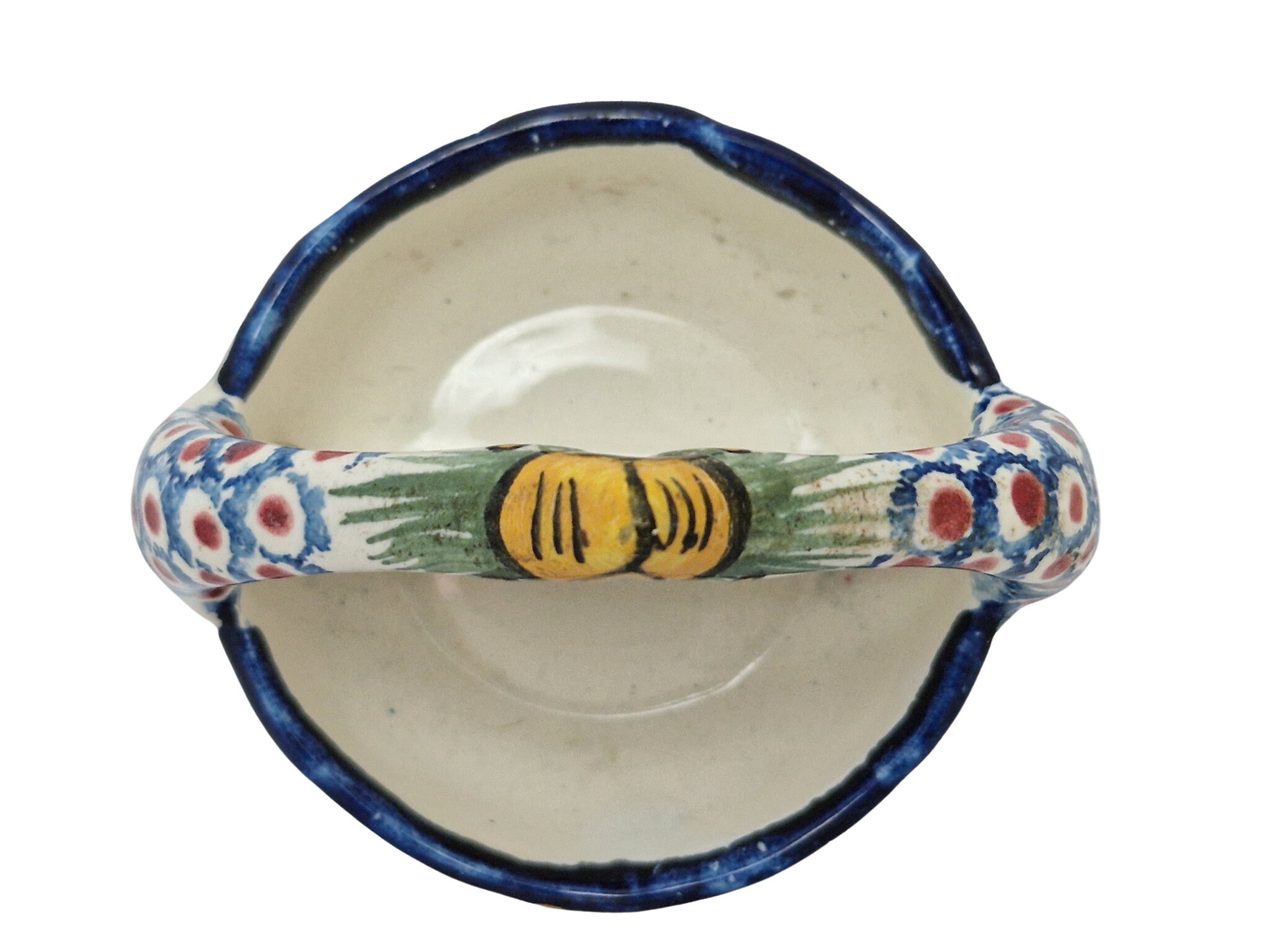 Henriot Quimper Pottery Salt and Pepper Cellar, Hand Painted Breton