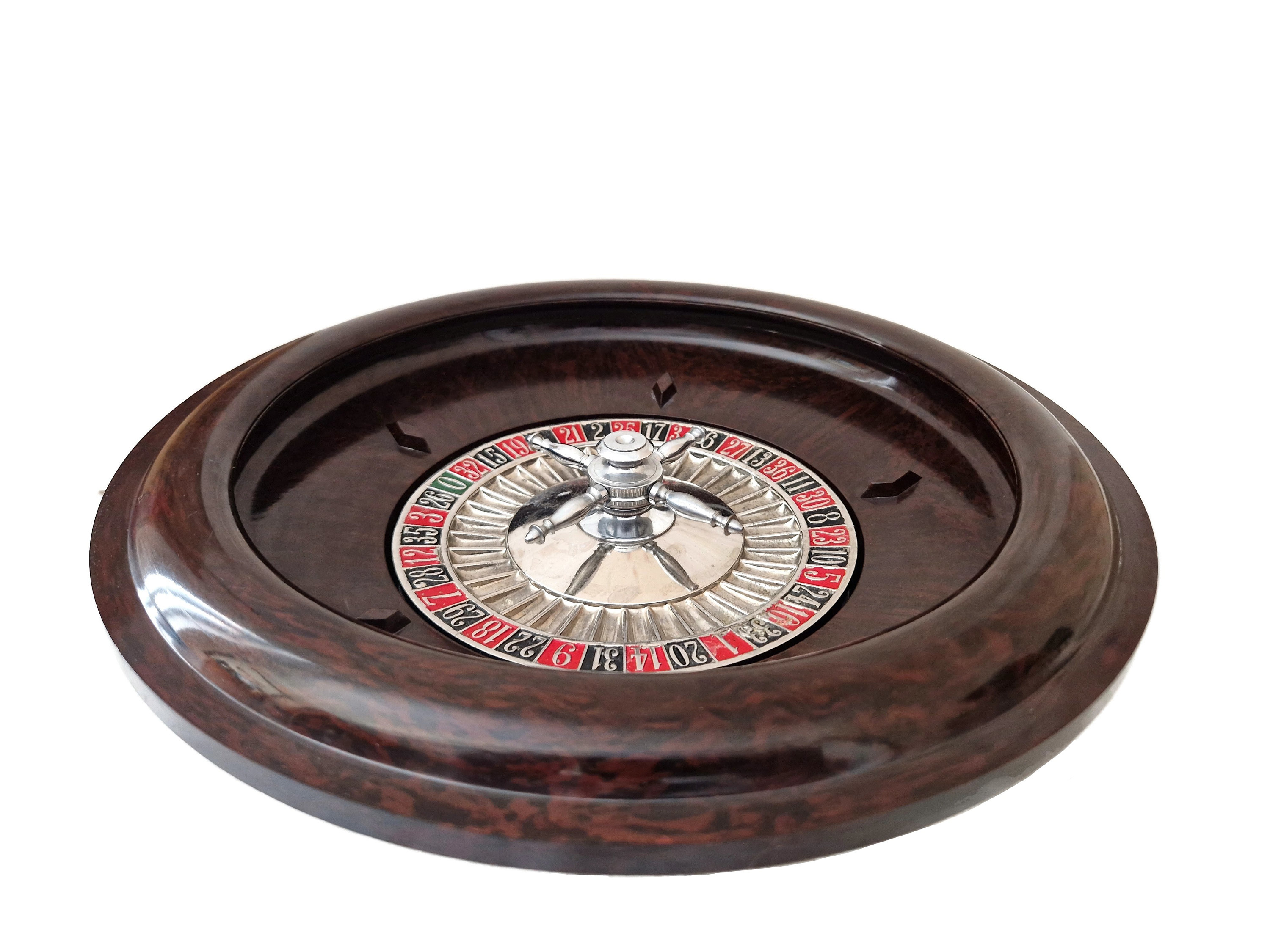 Chad Valley Bakelite Roulette Wheel, Vintage Casino and Game Room Decor