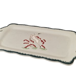 Art Deco Longwy Snack Tray