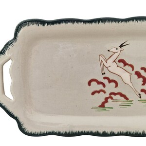 Hand Painted Enamel Gazelle Cake Tray