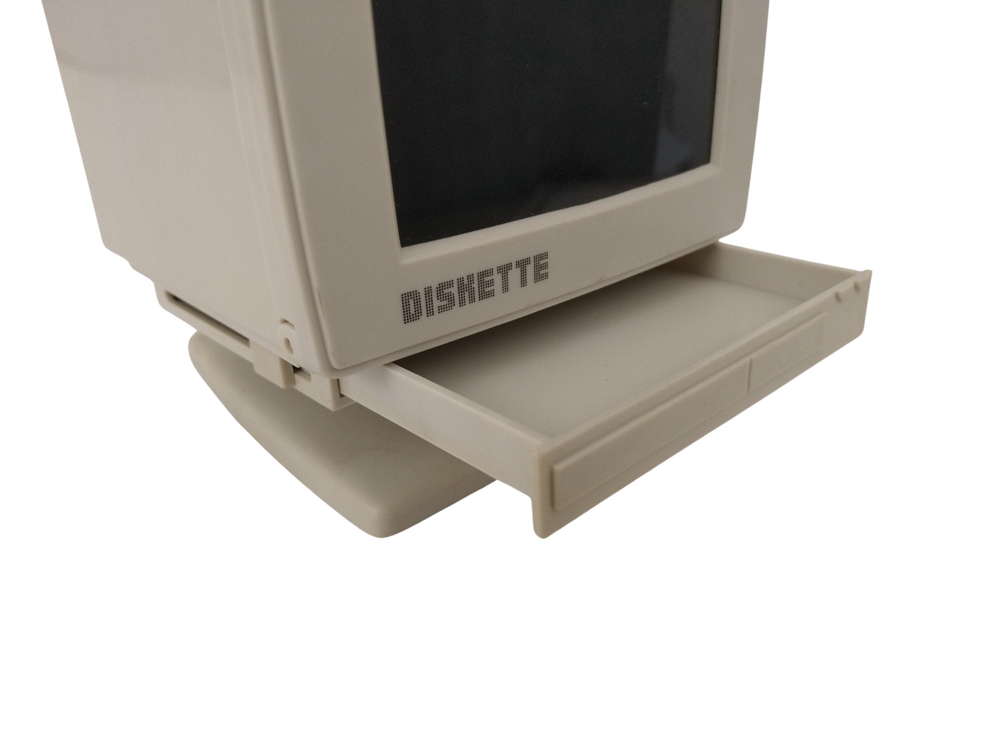 Vintage Diskette Floppy Disk Storage Box, Miniature Desktop Computer