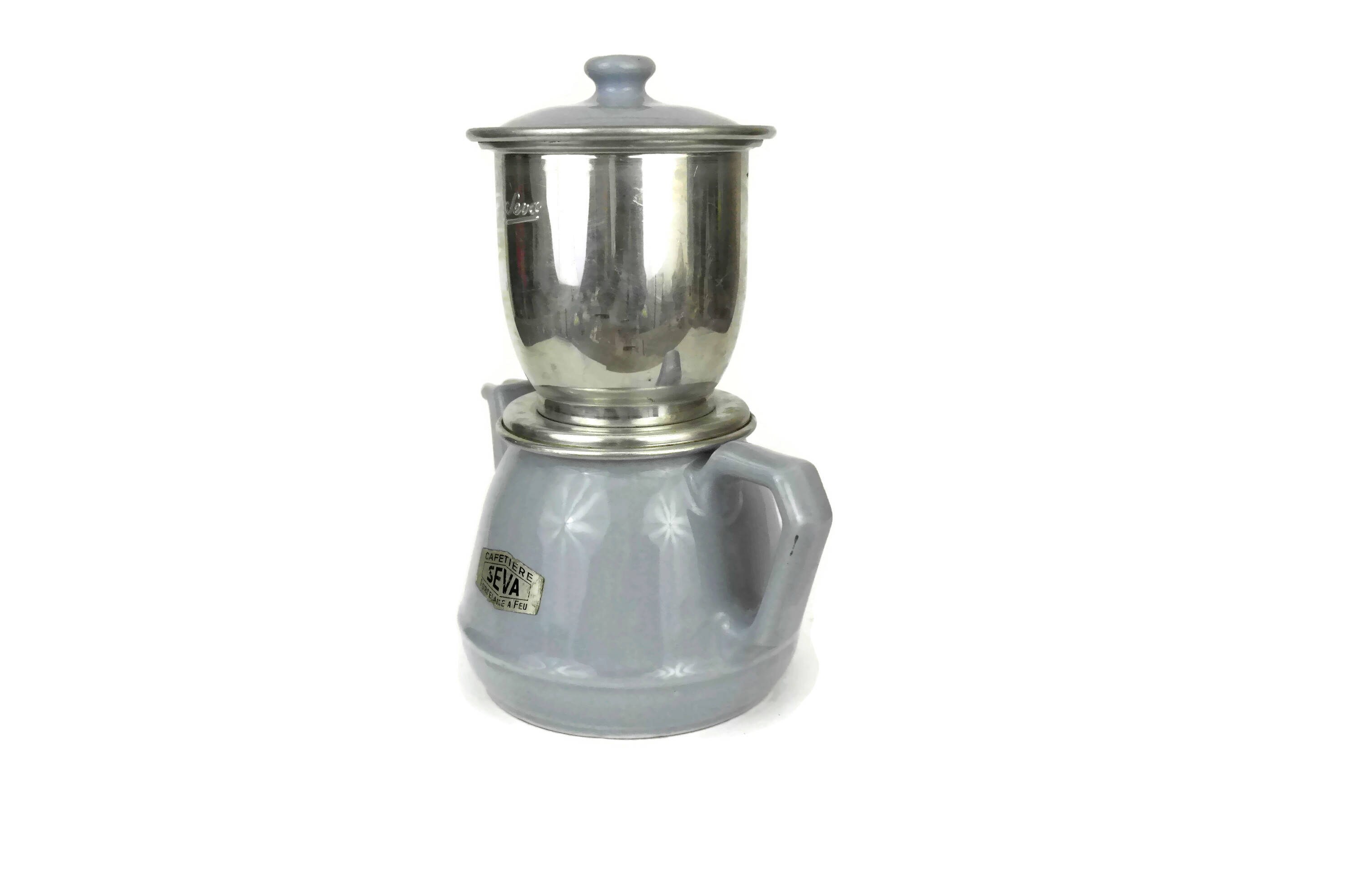 Vintage Ceramic Drip Coffee Pot.