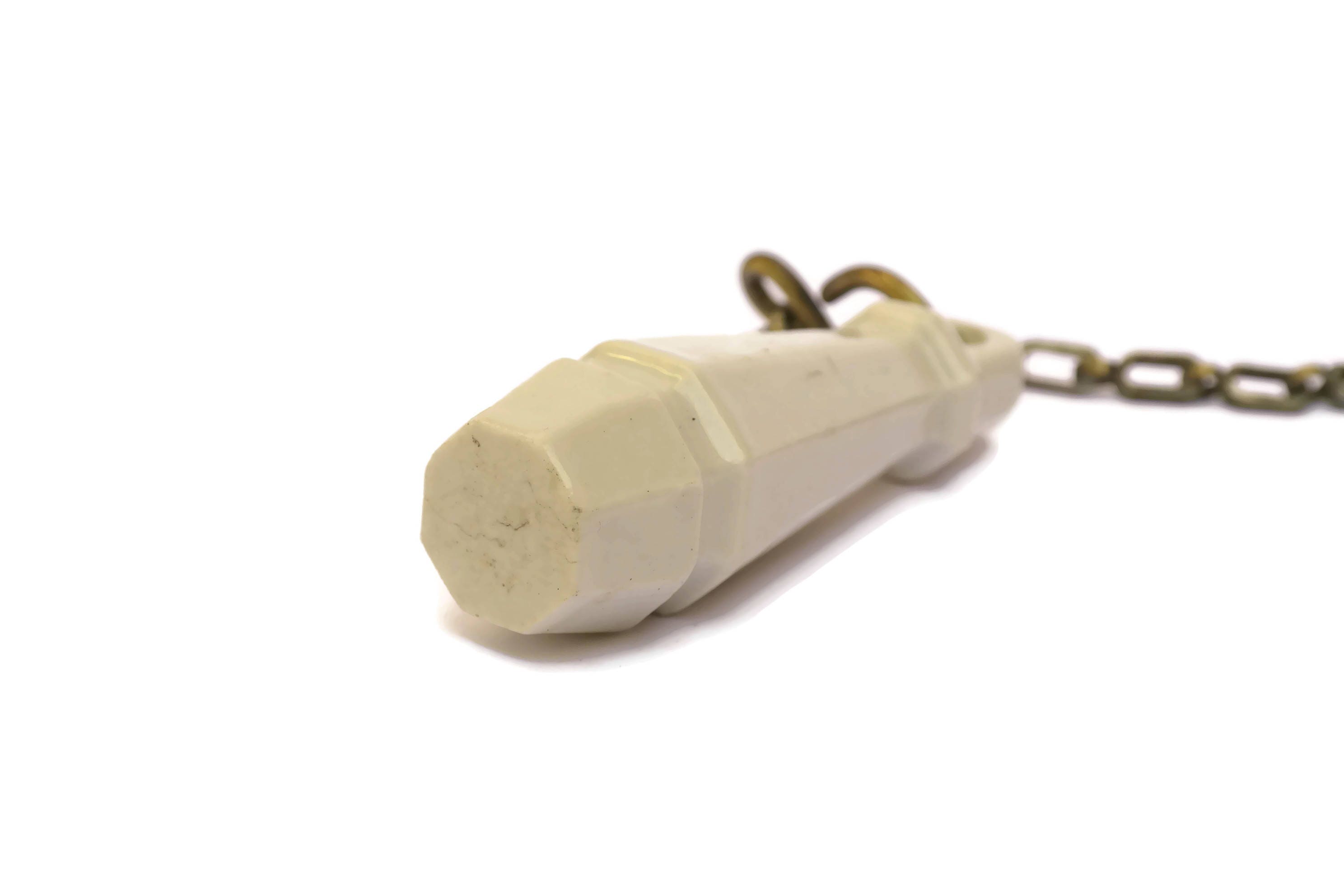 Antique Porcelain High Level Toilet Chain Pull and Handle. French