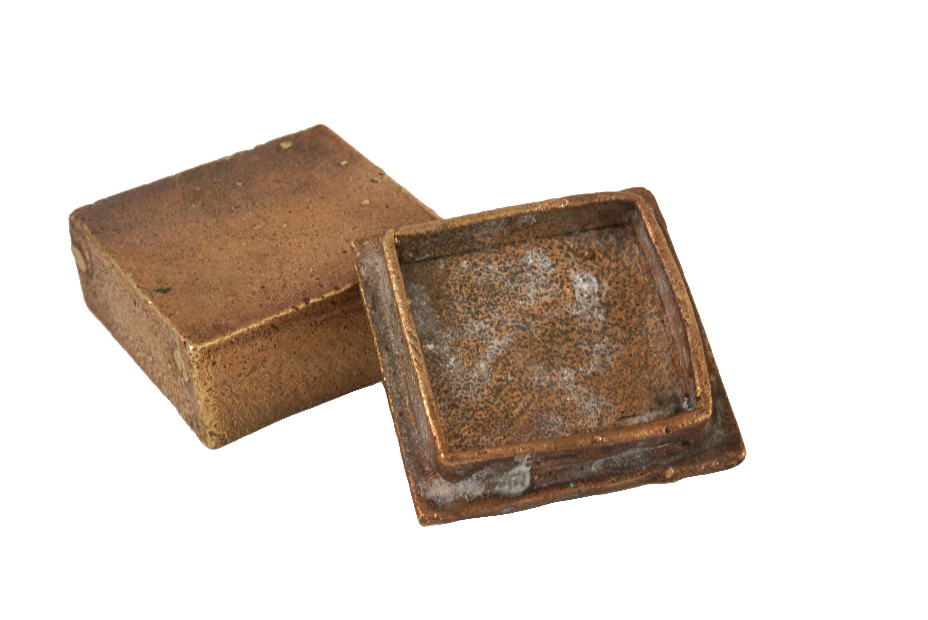 Antique Akan Gold Dust Box, Set of Two, Collectible African Art