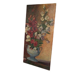 Gladiolus and Foxglove Floral Bouquet Painting