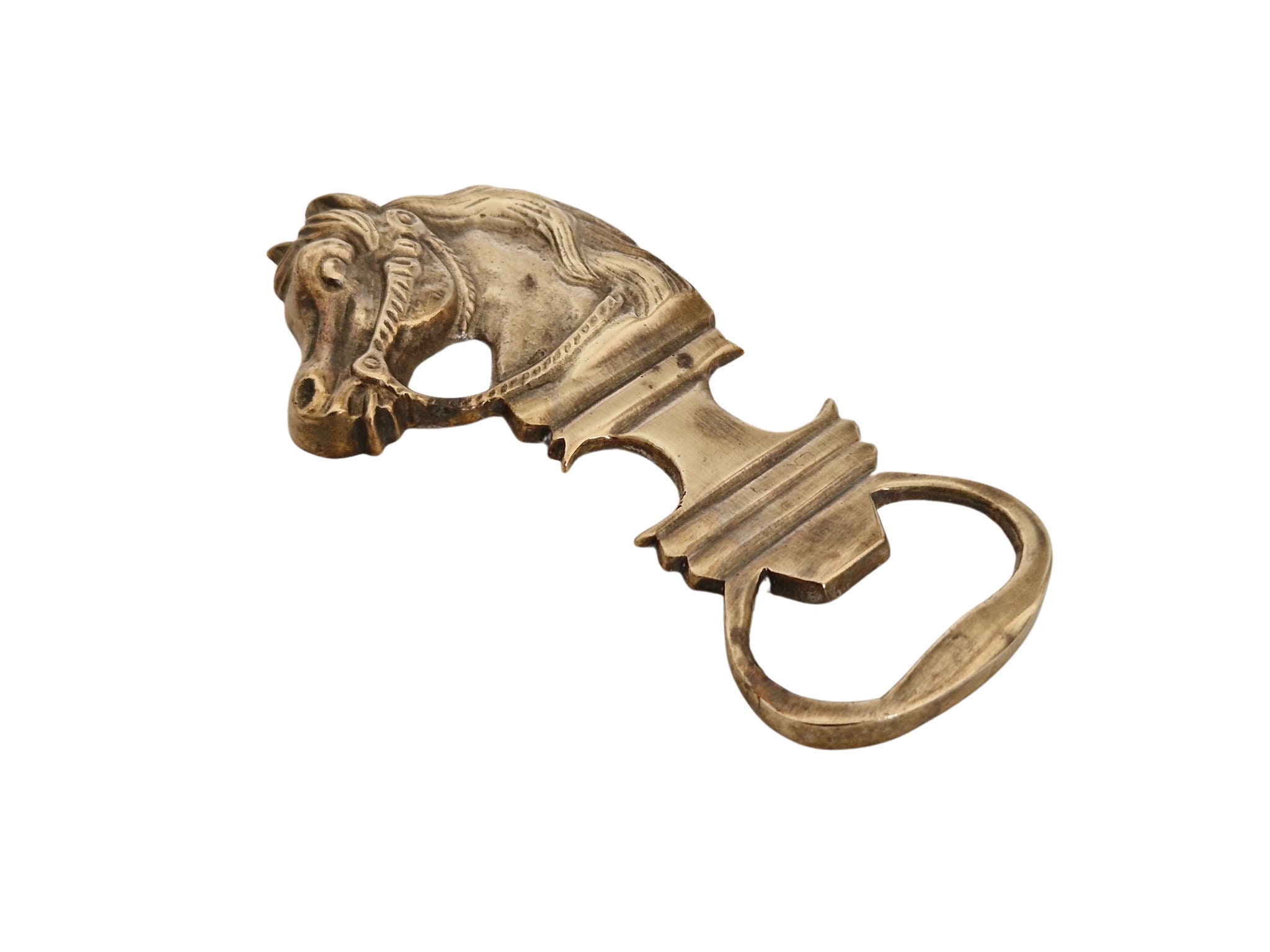 Vintage Brass Horse Bottle Opener