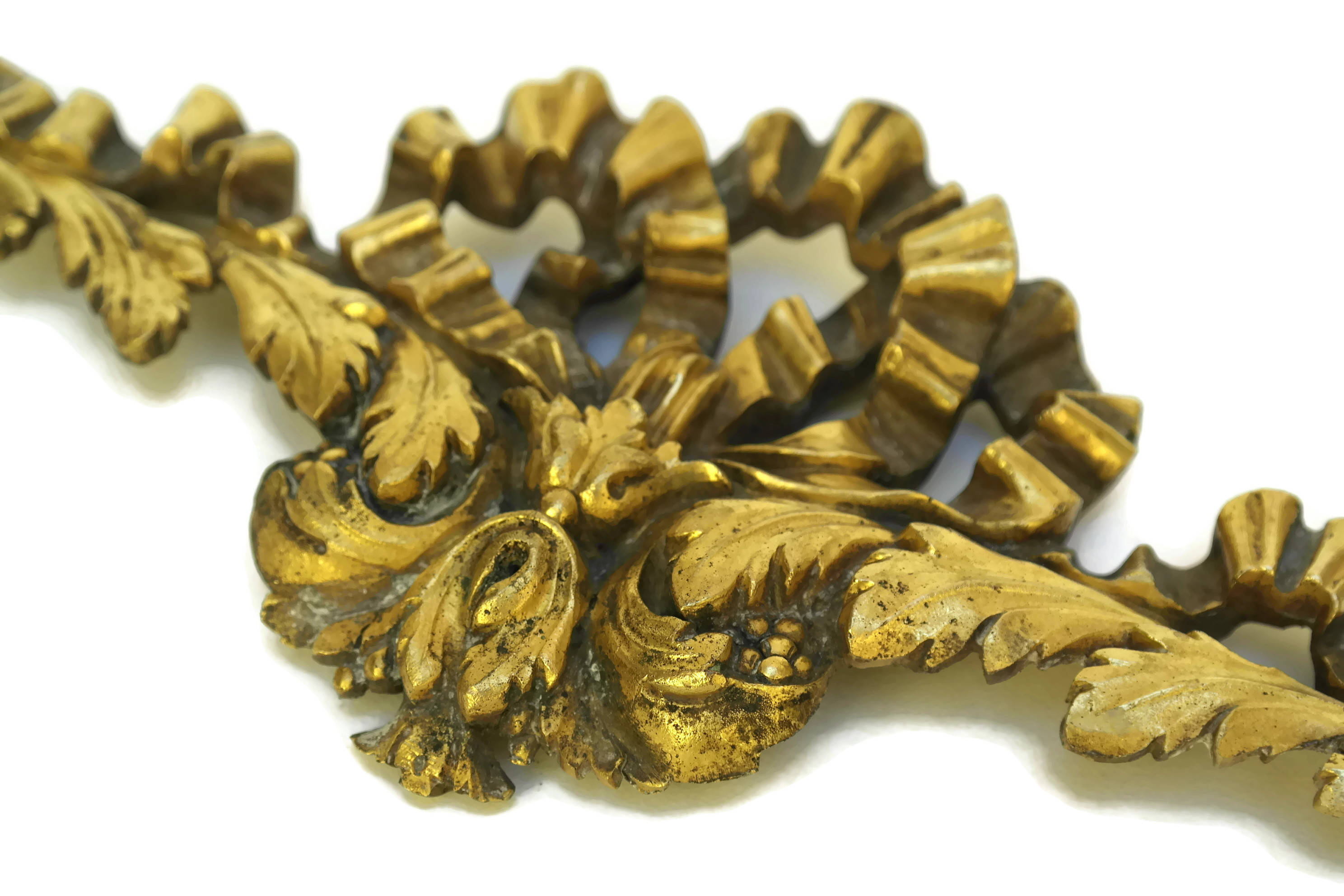 Antique French Bronze Furniture Ornament. 19th Century Furniture