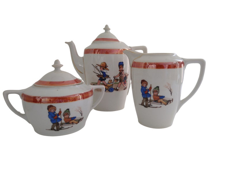 Art Deco Porcelain Tea Service Set