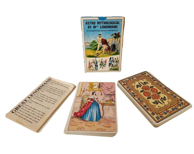 Astro Mythological Prophecy Deck by Mlle Lenormand by Grimaud, Fortune Telling Cartomancy Cards