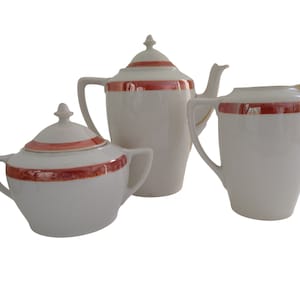 Art Deco Porcelain Tea and Coffee Service Set