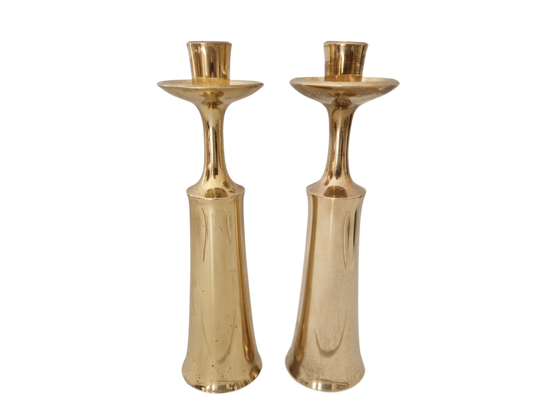Paire De Bougeoirs En