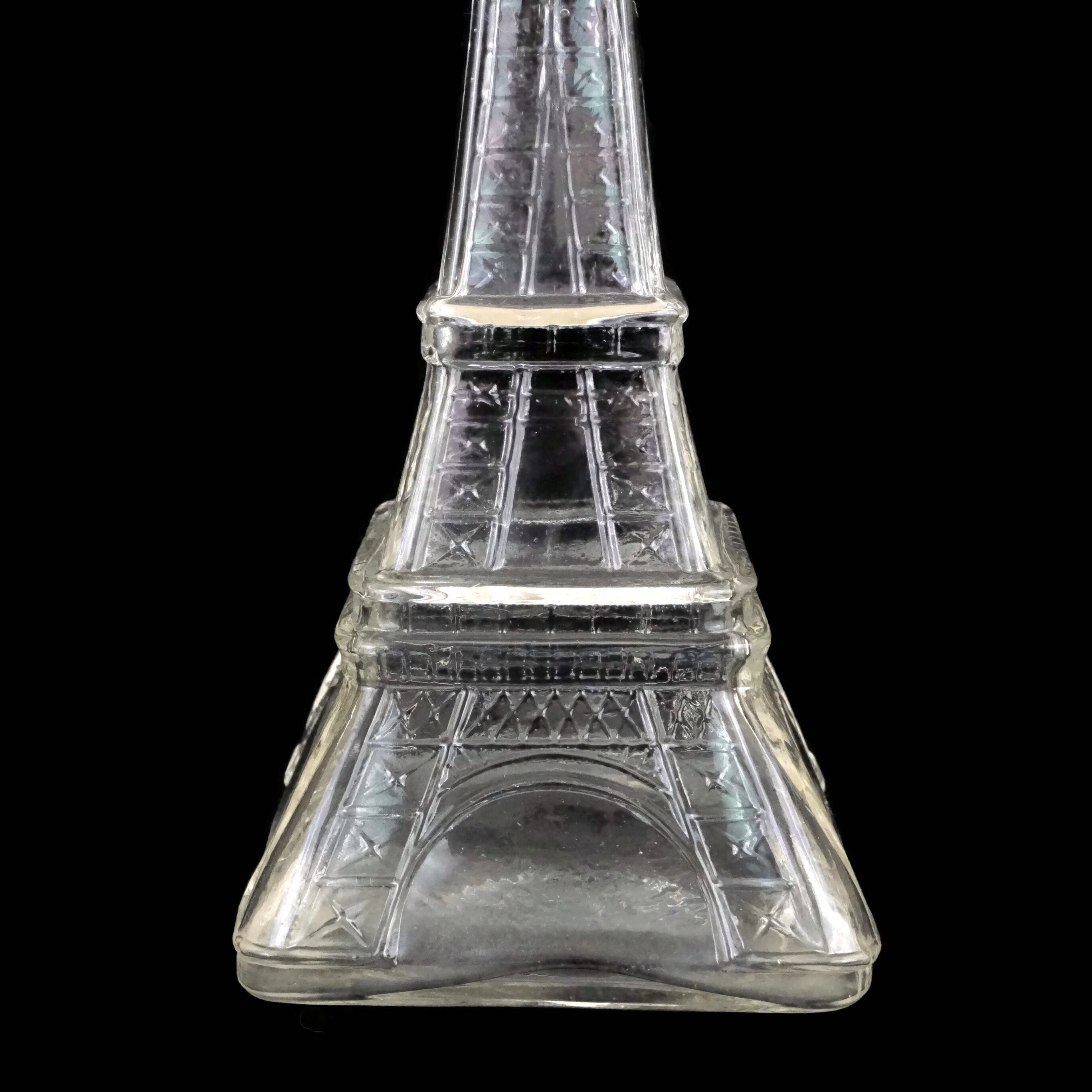Vintage Eiffel Tower Glass Bottle I Love Paris Souvenir and Etsy