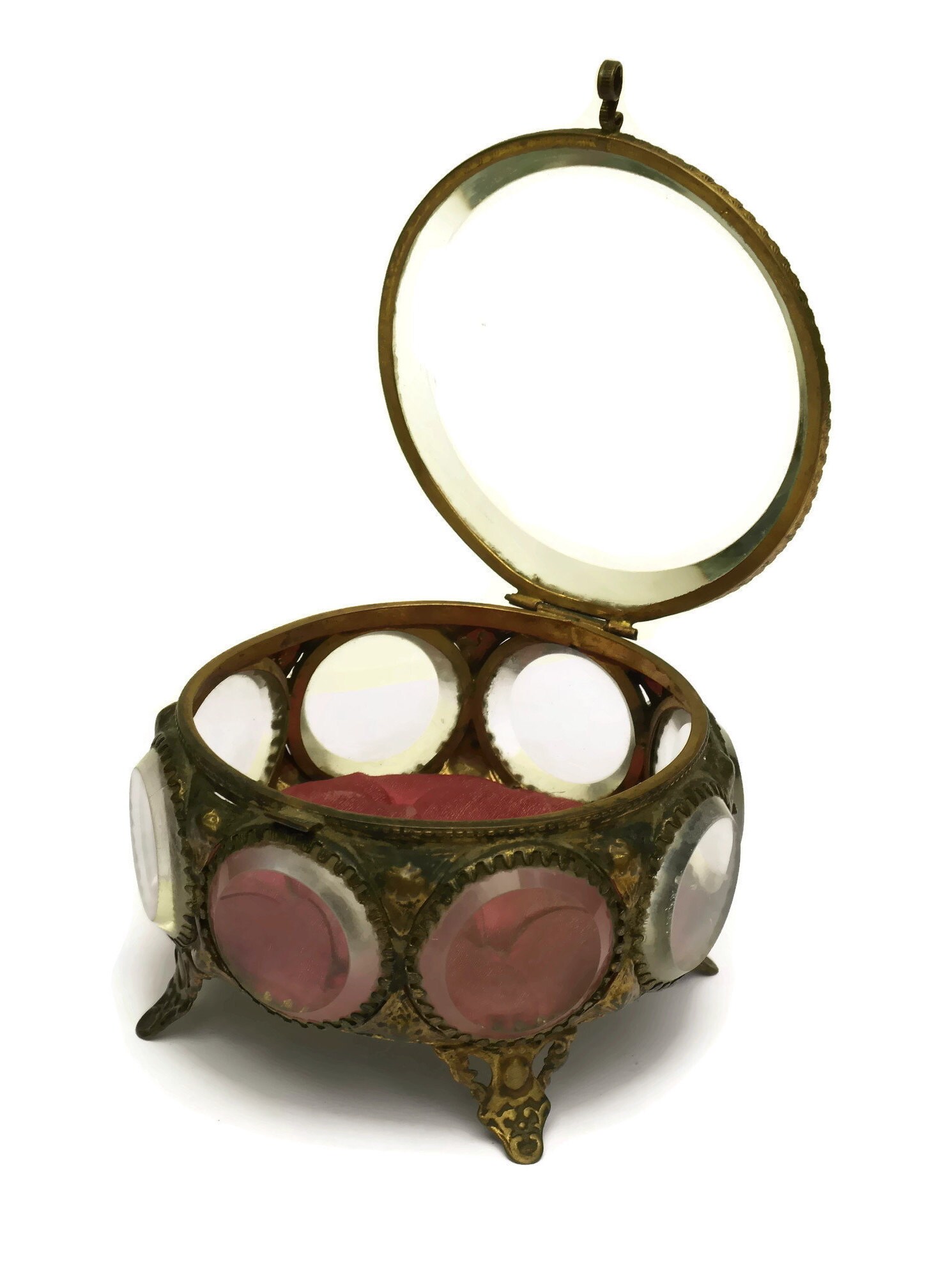 Antique French Jewelry Casket. Jewellery Display Box with