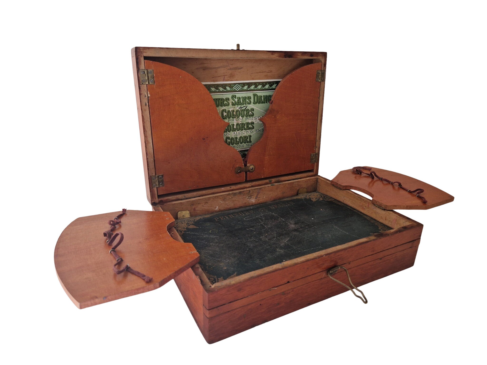 French Artist Paint Box Couleurs Sans Danger, Antique Watercolor