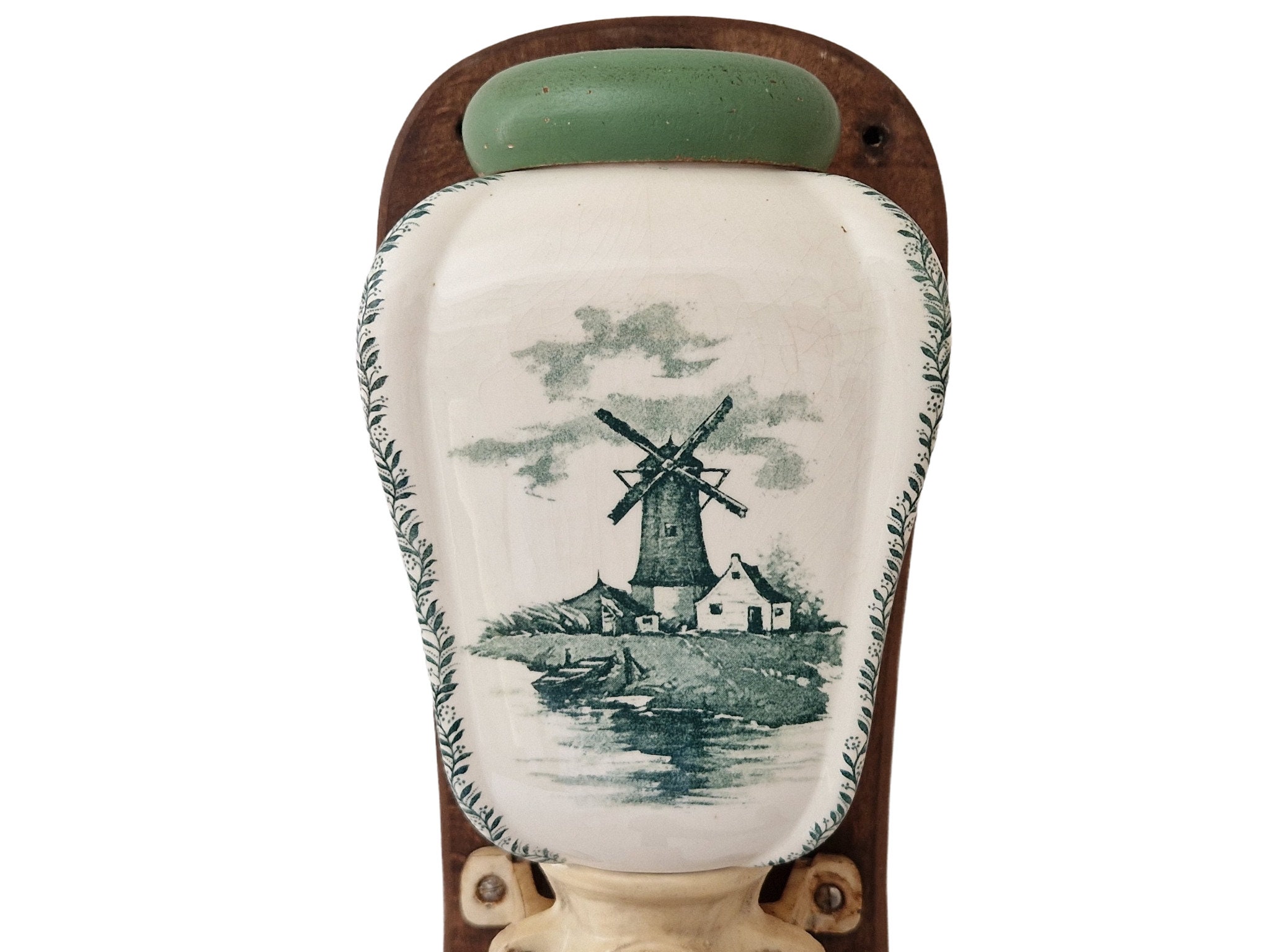 Zassenhaus Ceramic Wall Mounted Coffee Grinder with Windmill Landscape