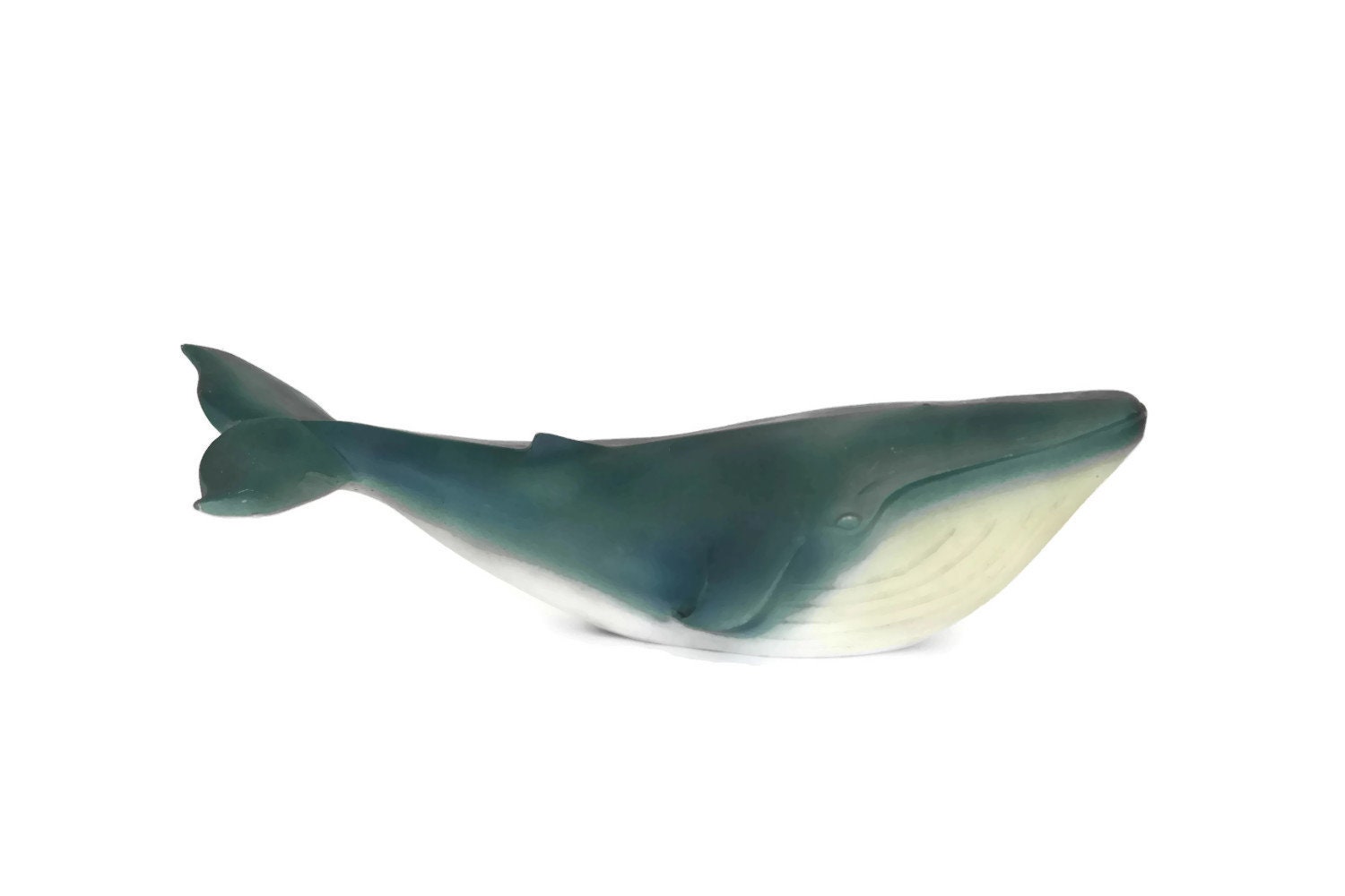 Vintage Blue Whale Figurine, Sea Animal Paperweight
