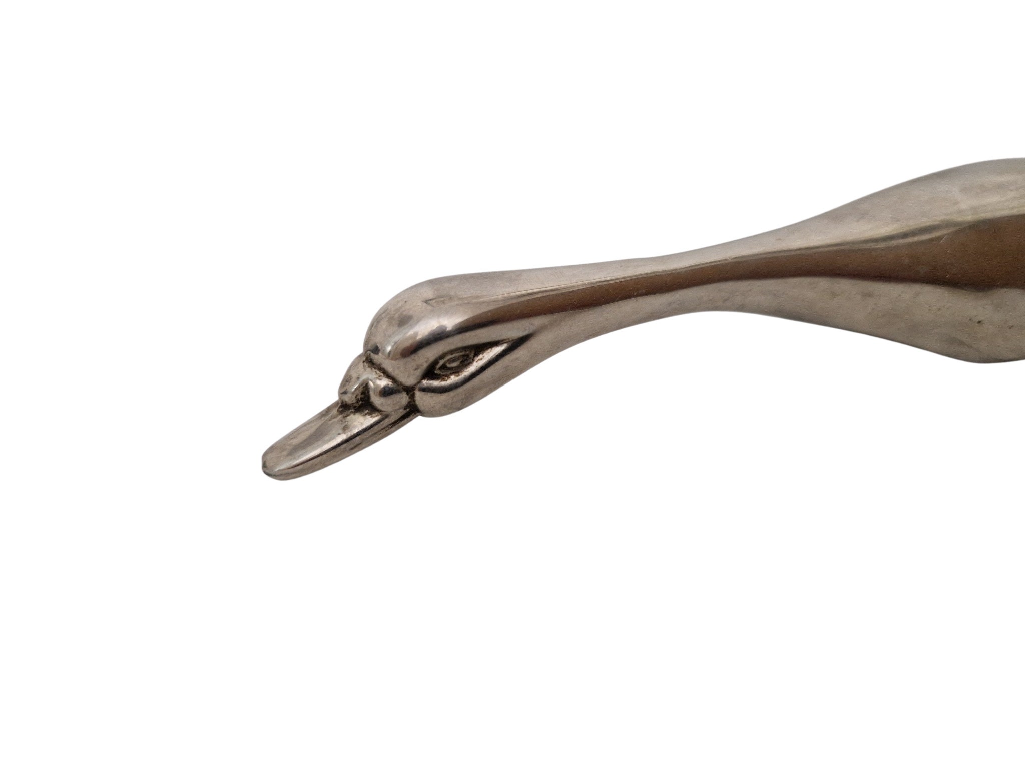 Goose Figurine Bottle Cap Opener, Vintage French Figural Bird Bar Tool