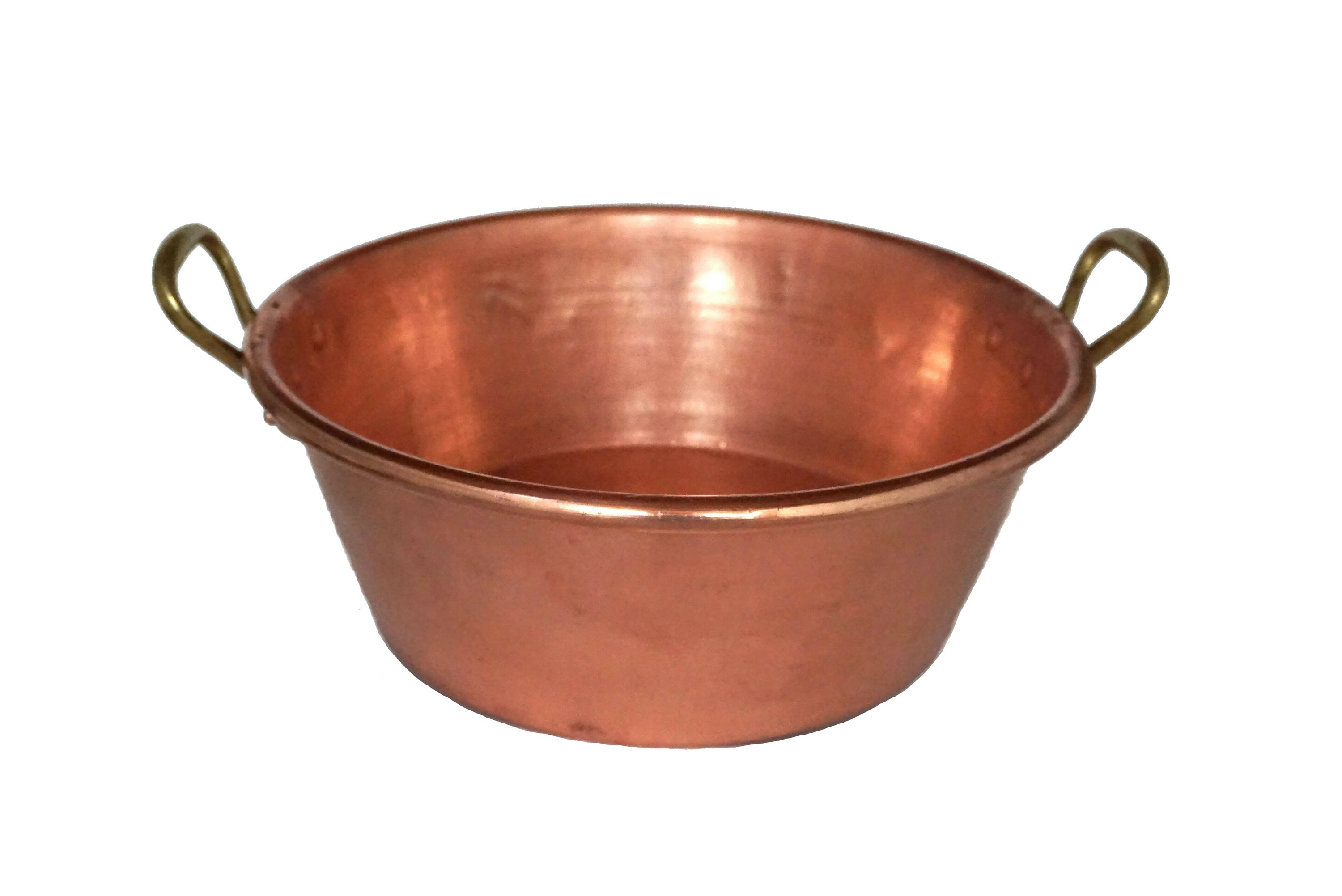 Large Antique French Copper Saucepan Pot