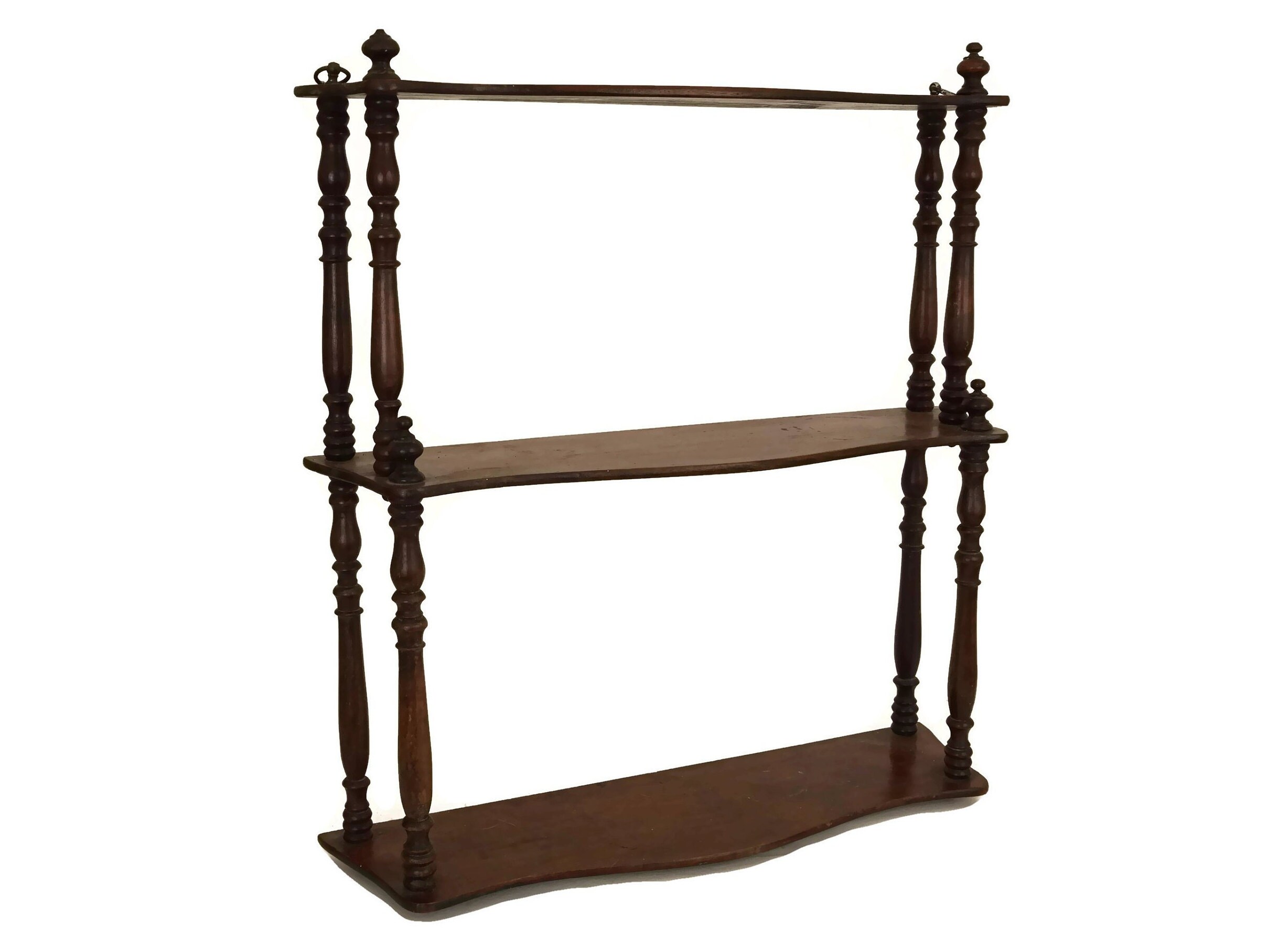 Antique Wood Wall Hanging Shelf