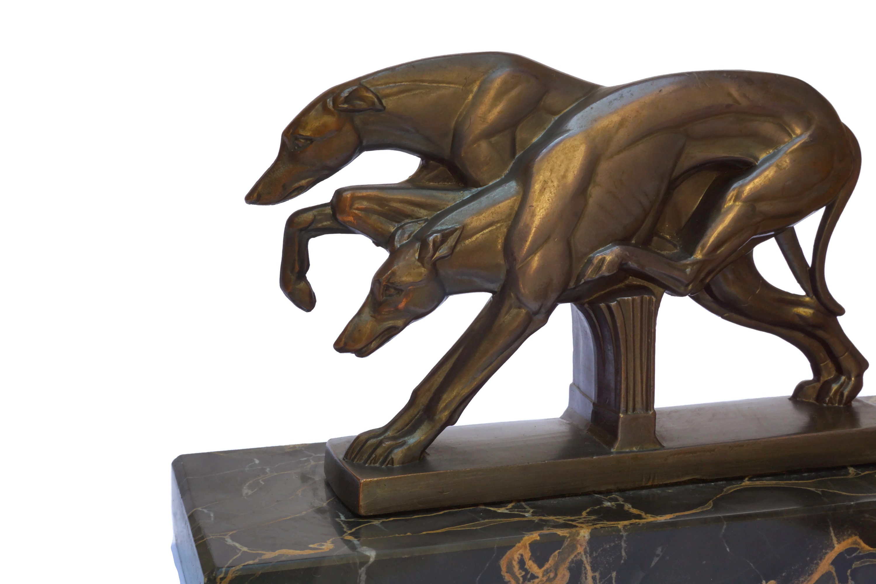RESERVED for Allan. Art Deco Racing Greyhound Dog Statue, Animal Lover Art and Gifts