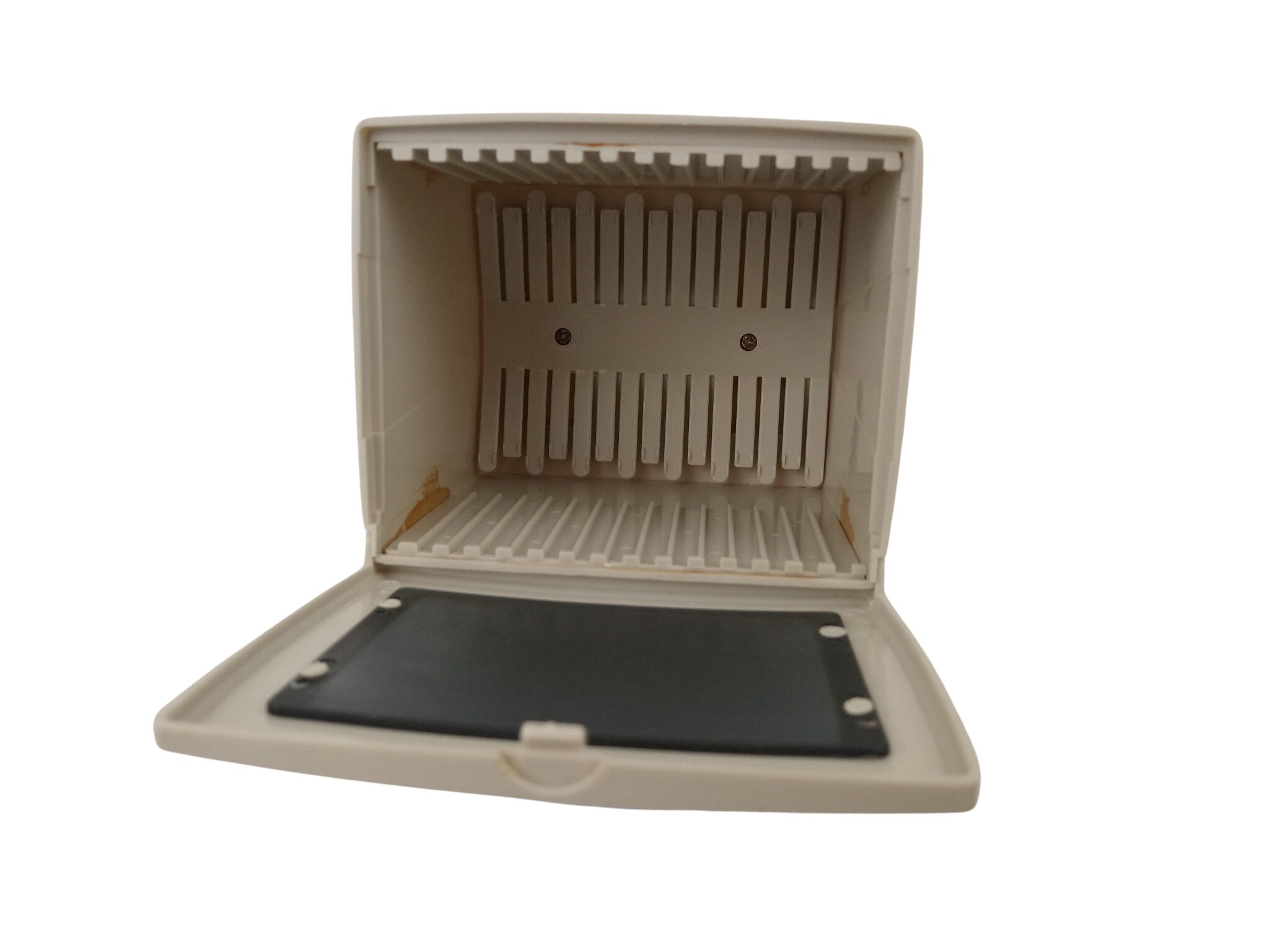 Vintage Diskette Floppy Disk Storage Box, Miniature Desktop Computer