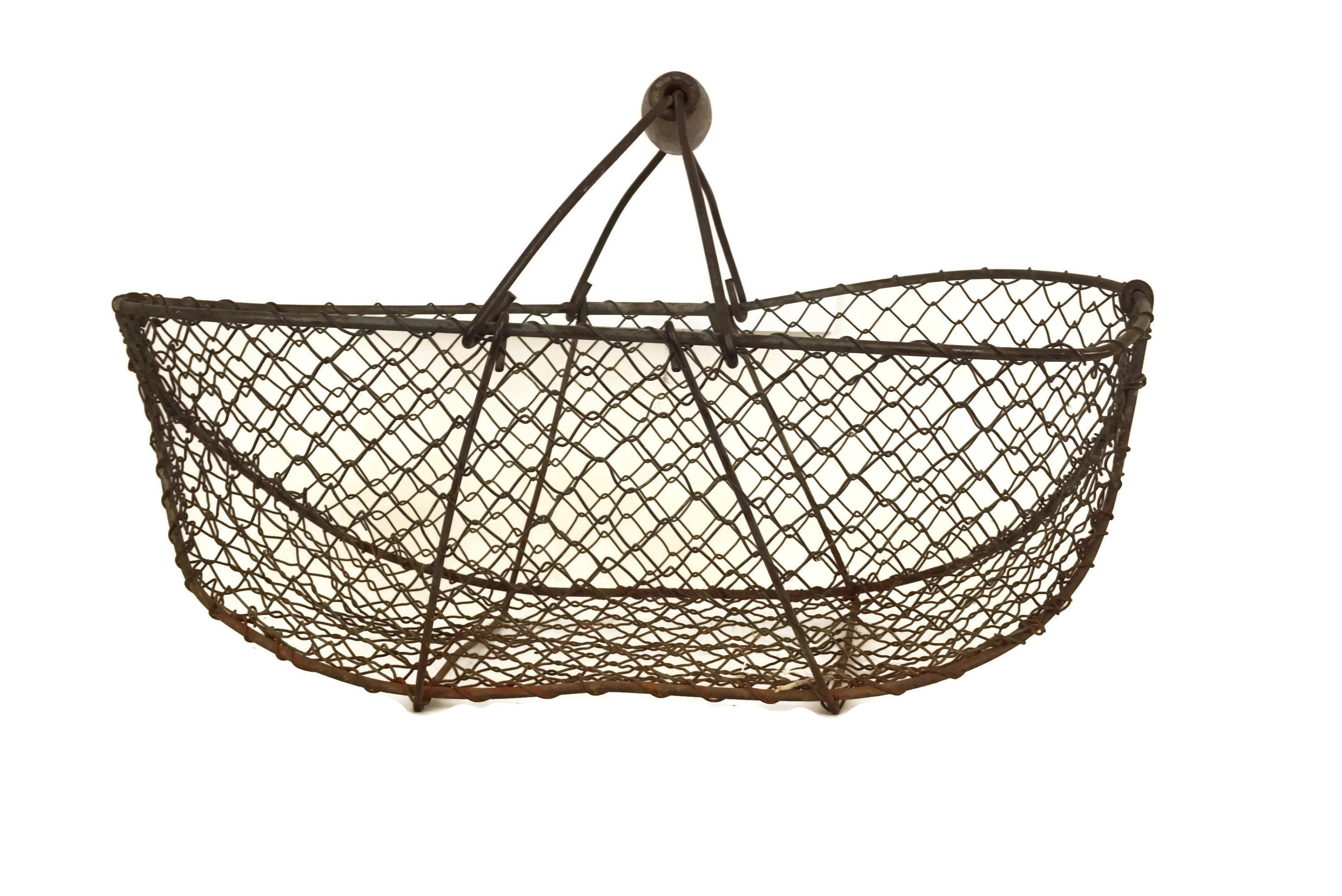 Antique French Oyster Basket
