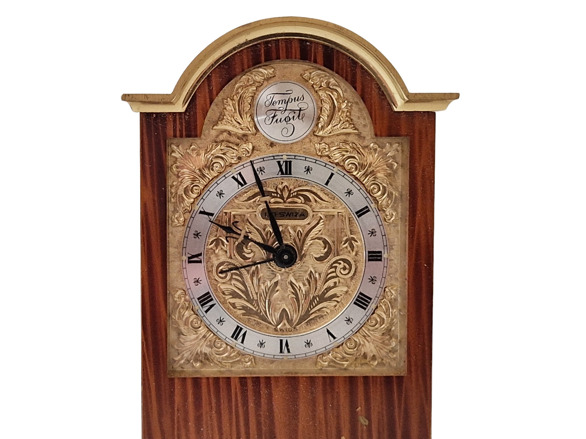 Swiza Tempus Fugit Carriage Alarm Clock, Made in Swiss