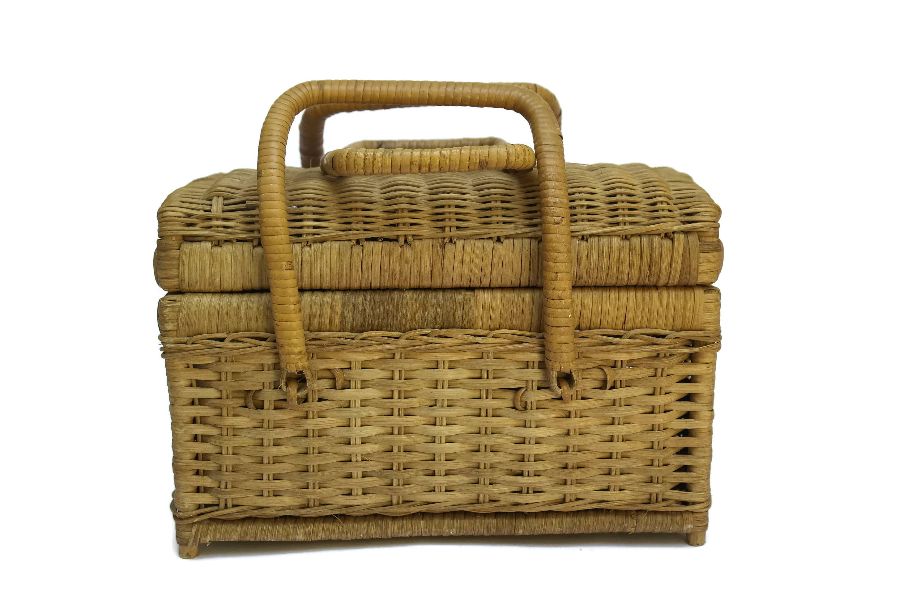 Vintage French Picnic Basket.