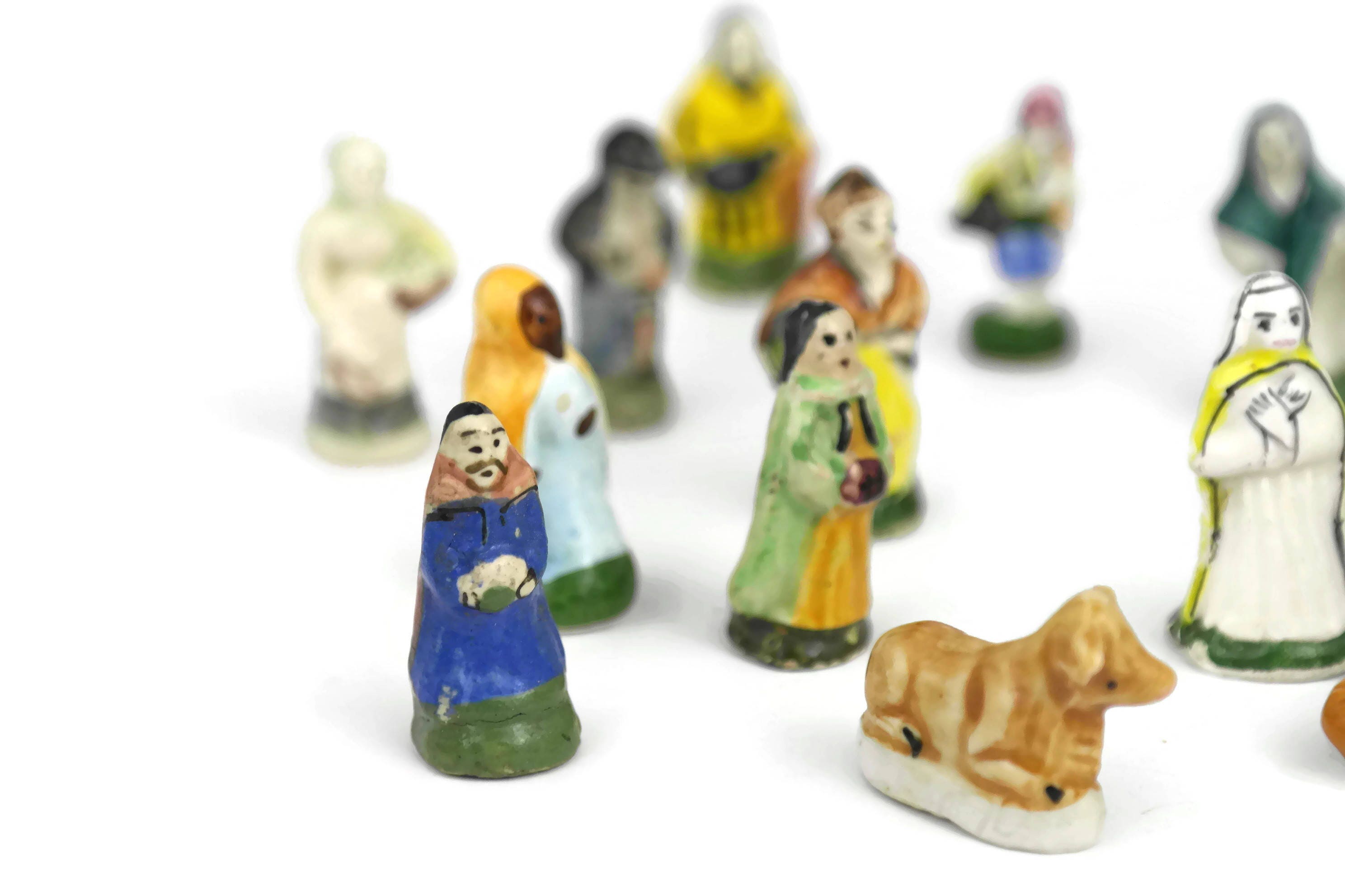 Miniature Nativity Figurines.