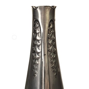 French Antique Art Nouveau Silver Vase by Gallia for Christofle