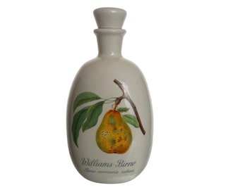 Pear Brandy Porcelain Decanter, Schladerer Williams Birne Ceramic Liquor Bottle