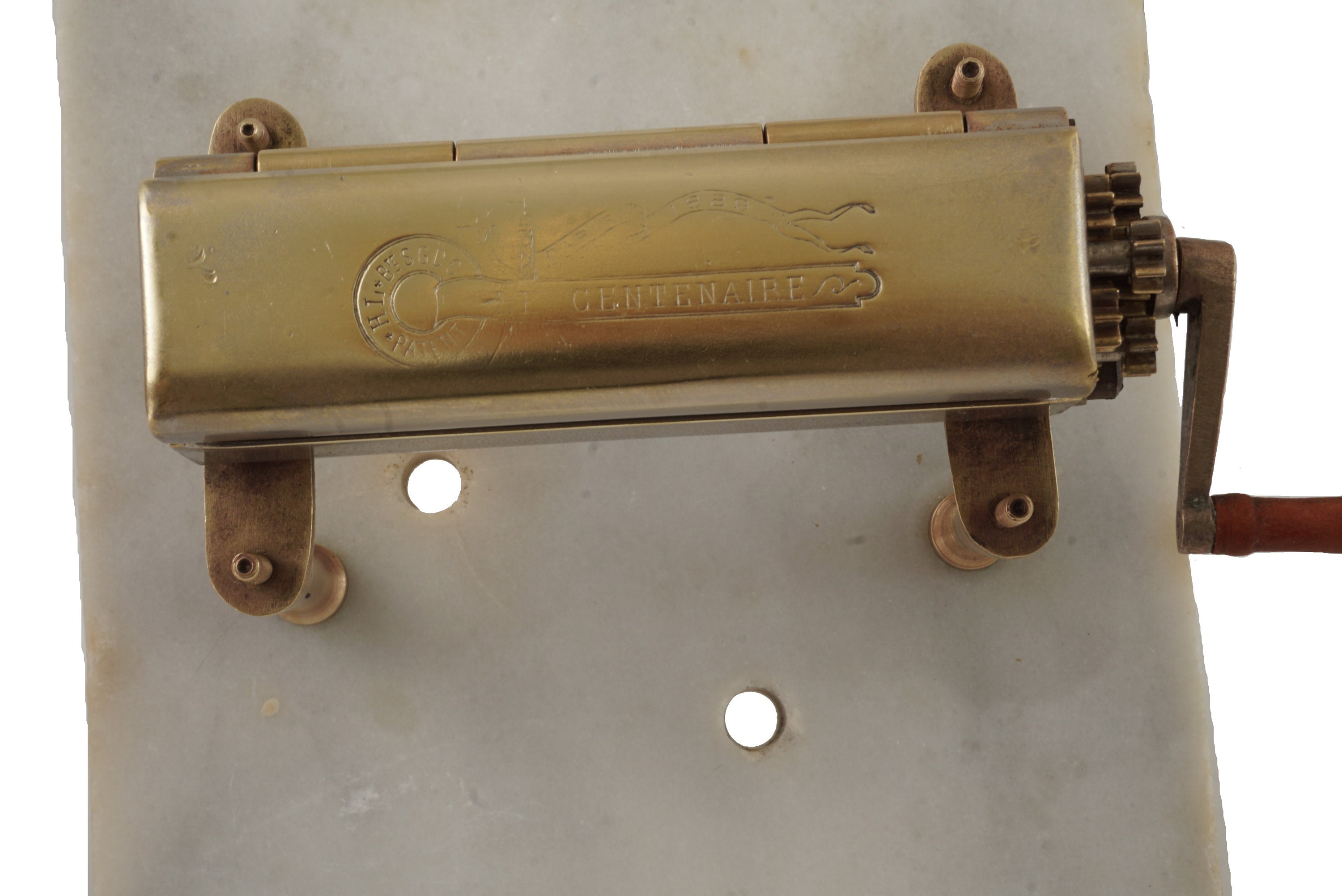 French Antique Centenaire Cigarette Roller, Tobacco Rolling Machine