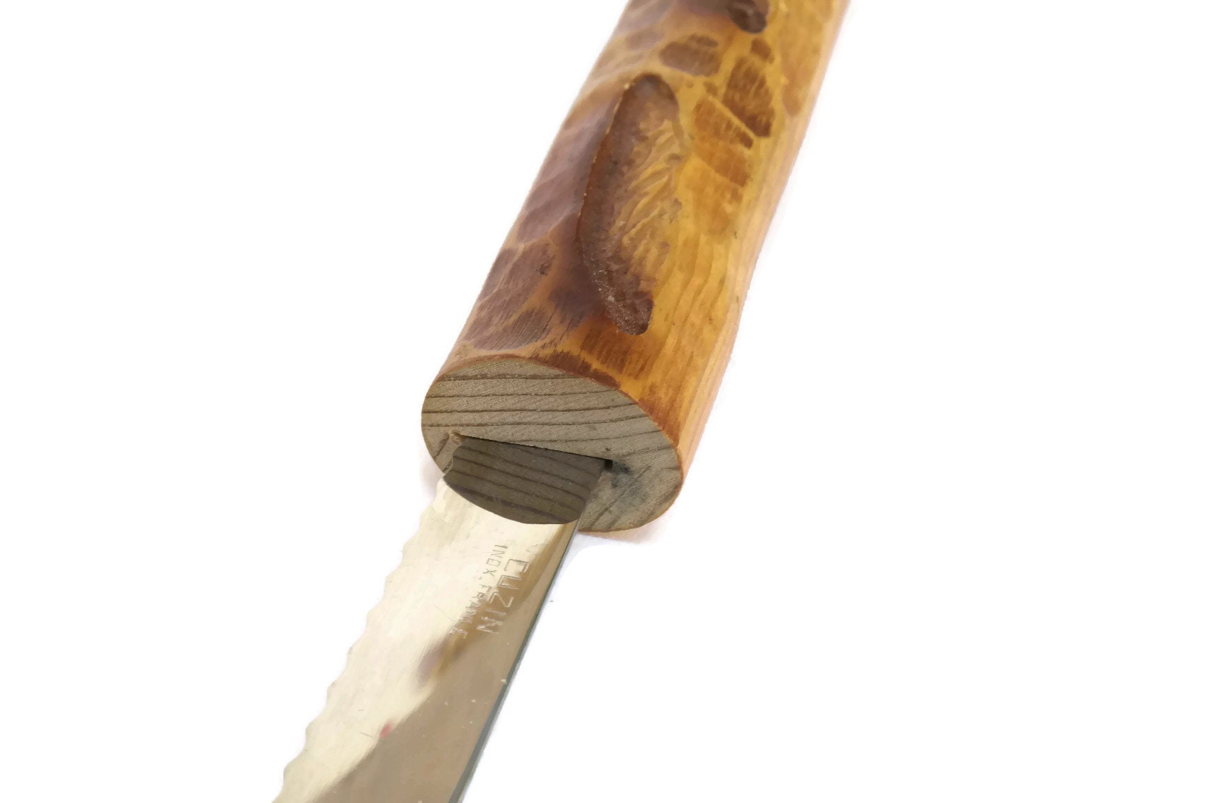 Vintage Wood French Baguette Bread Knife