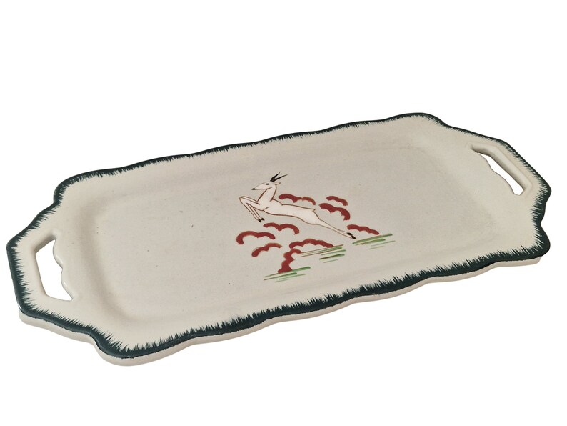 Art Deco Cake Platter by Longwy