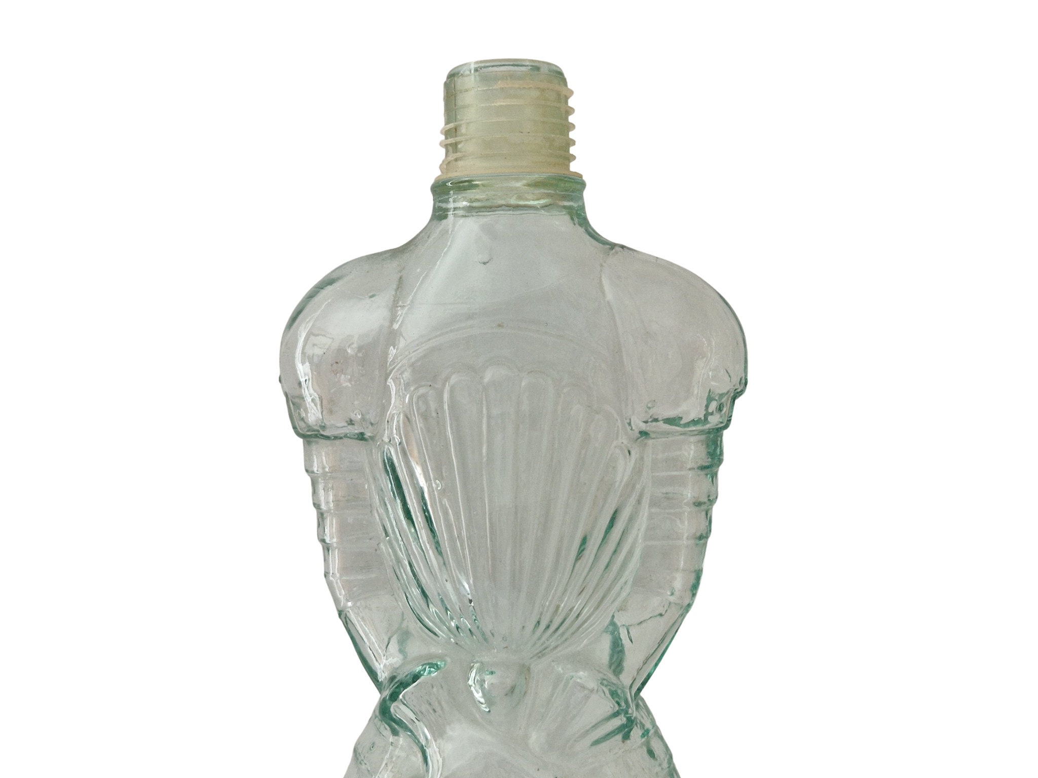 Italian Glass Medieval Knight Chianti Wine Decanter, 1970s