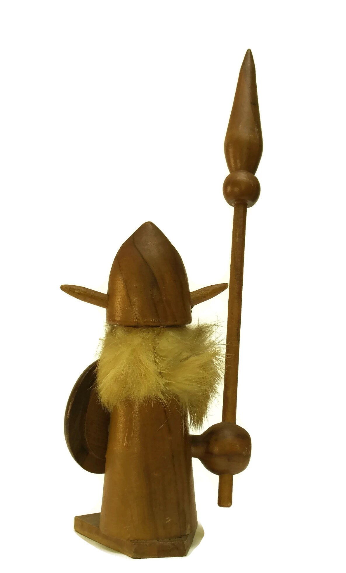 Scandinavian Teak Wood Viking Doll
