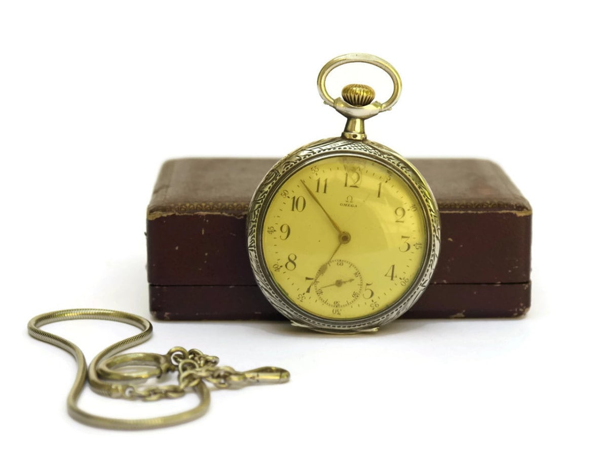 Old omega pocket watch hot sale