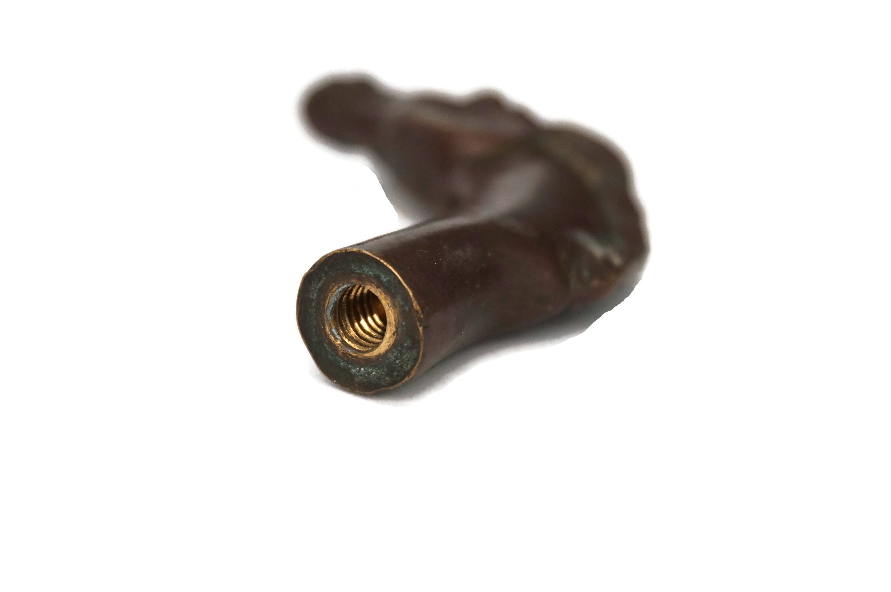 Horse Head Walking Stick Handle, French Bronze Equestrian Figurine