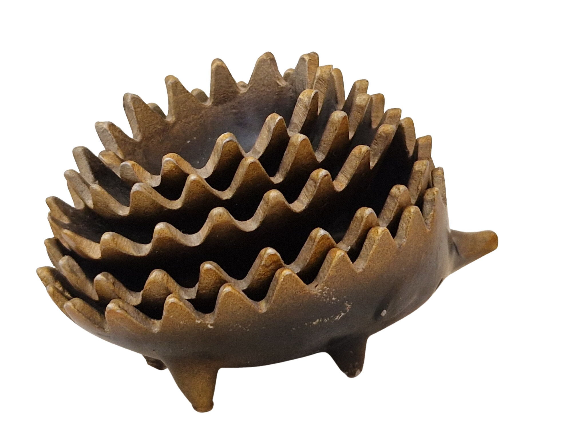 Aluminum Stacking Nesting Hedgehog Ashtrays, Set of 5