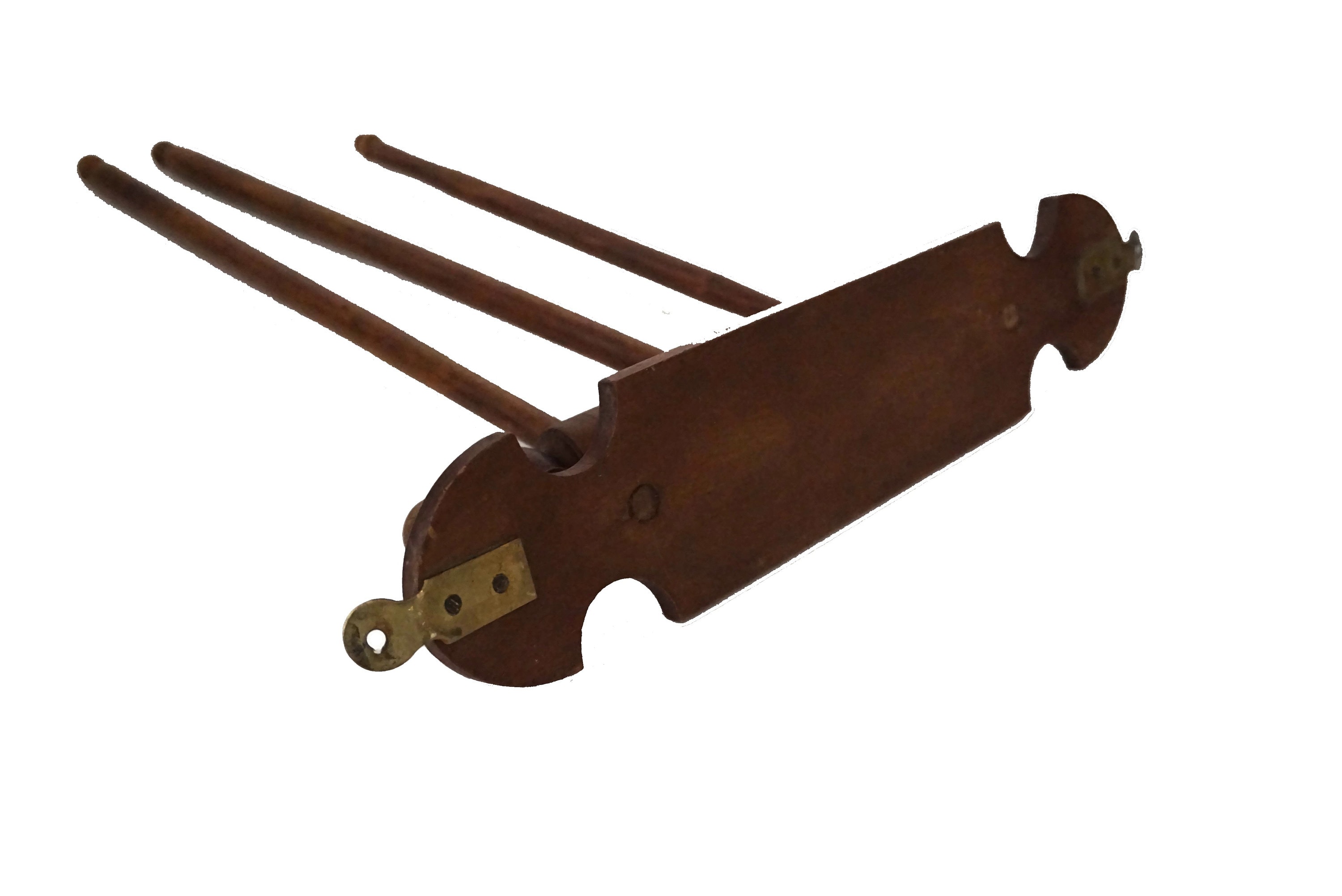 Antique Wooden Bathroom Towel Holder, 3 arm Adjustable Swing Rack, Wall