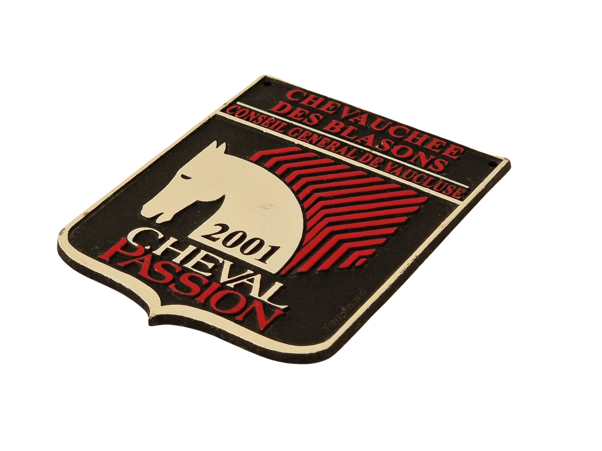 French Horse Riding Trophy Medal Award, Equestrian Wall Sign Plaque