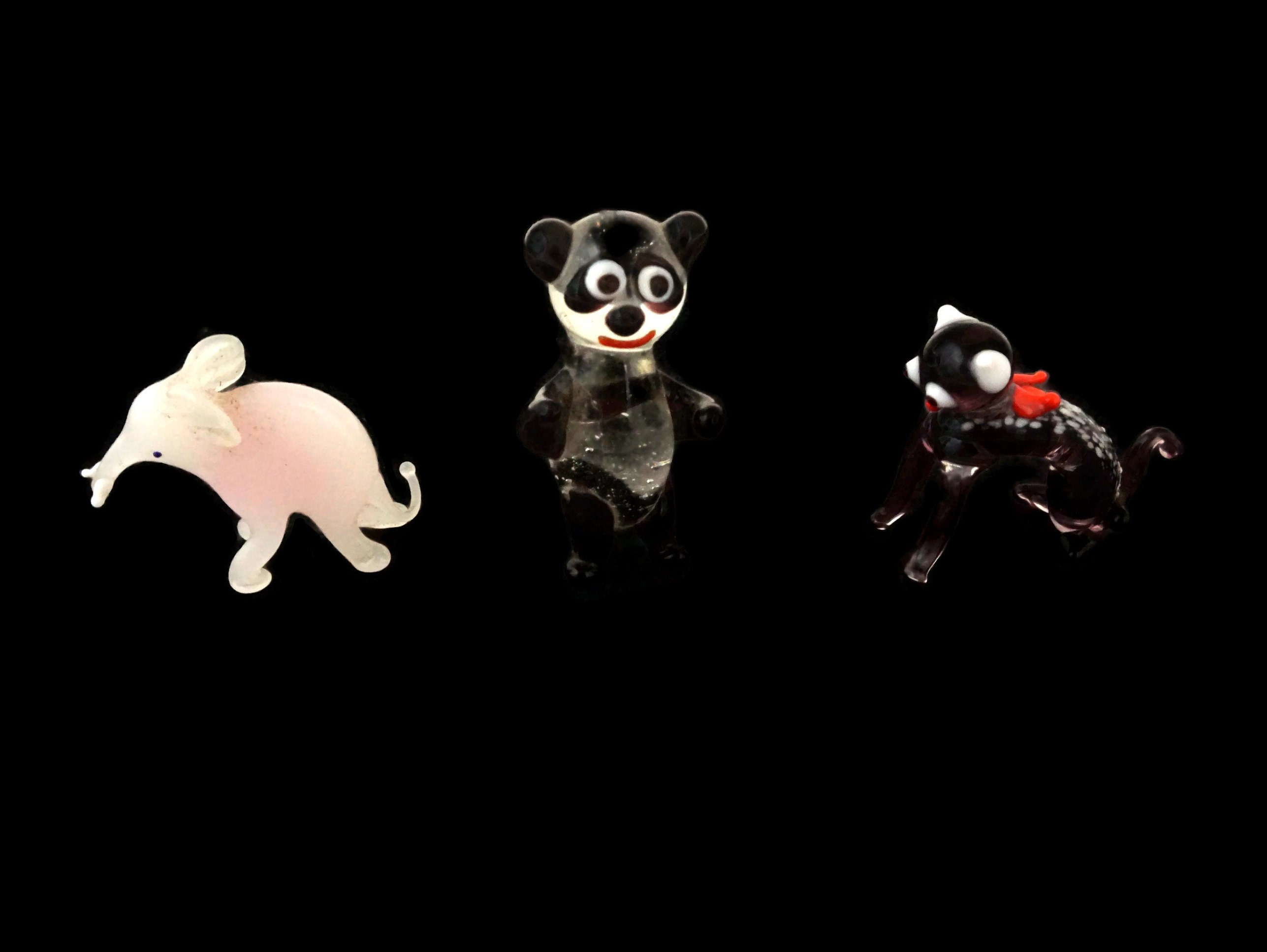 Vintage Miniature Blown Glass Animal, Set of 12 Collectible Murano