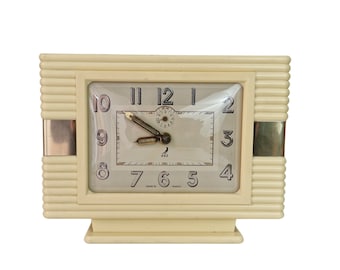 Art Deco Jaz Bakelite Mechanical Alarm Clock