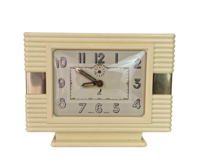 Art Deco Jaz Bakelite Mechanical Alarm Clock