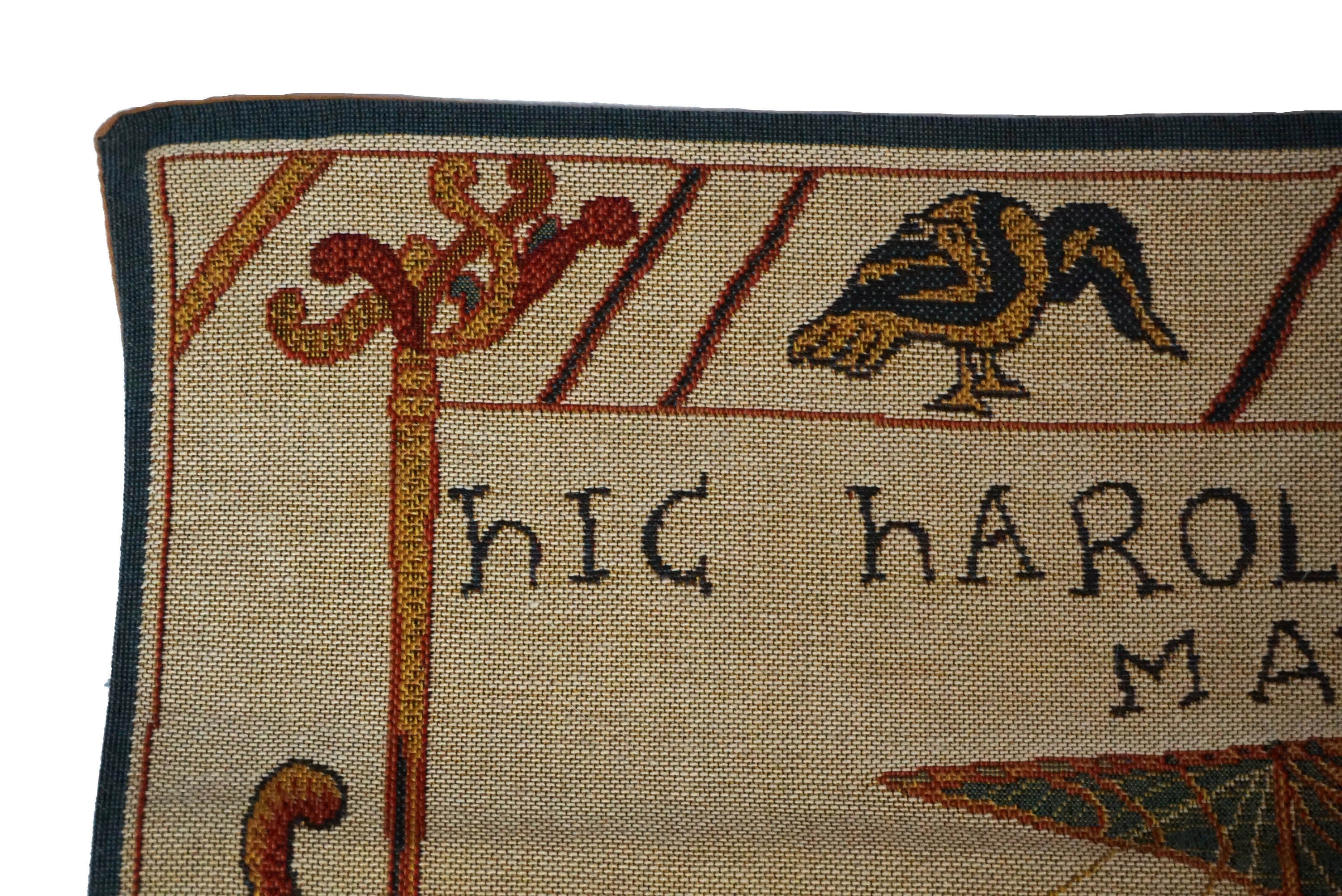 Bayeux Tapestry Reproduction, French Vintage Harold and William Woven