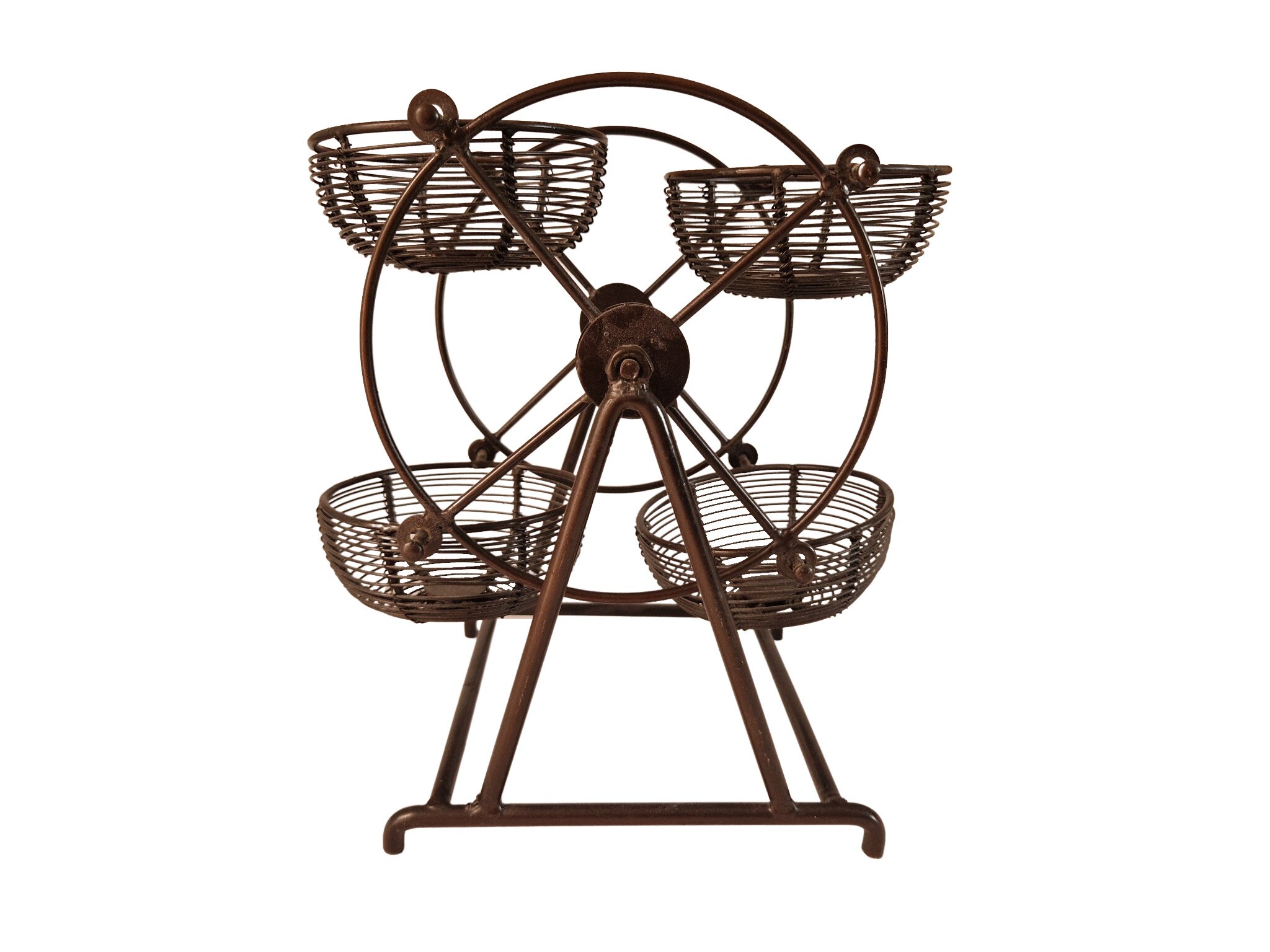 French Ferris Wheel Snack Server, Carousel Garlic and Onion Holder